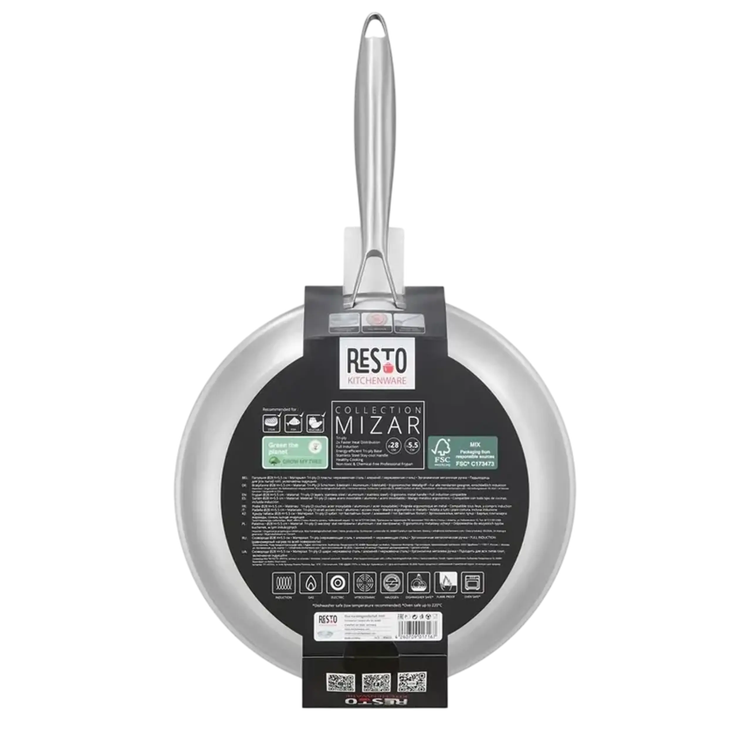 Oala sub presiune RESTO 95033, 28cm, Oțel inoxidabil