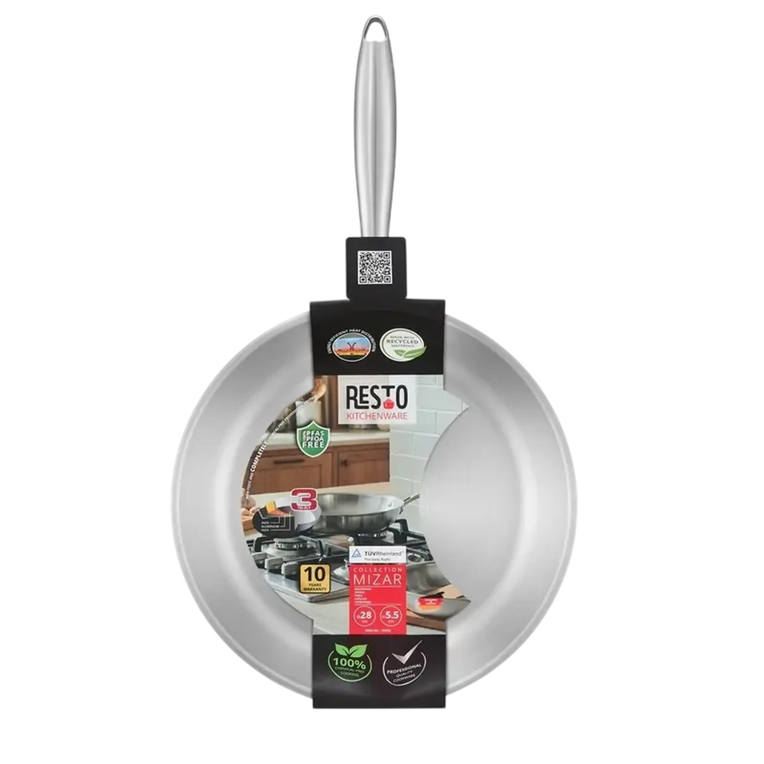 Oala sub presiune RESTO 95033, 28cm, Oțel inoxidabil
