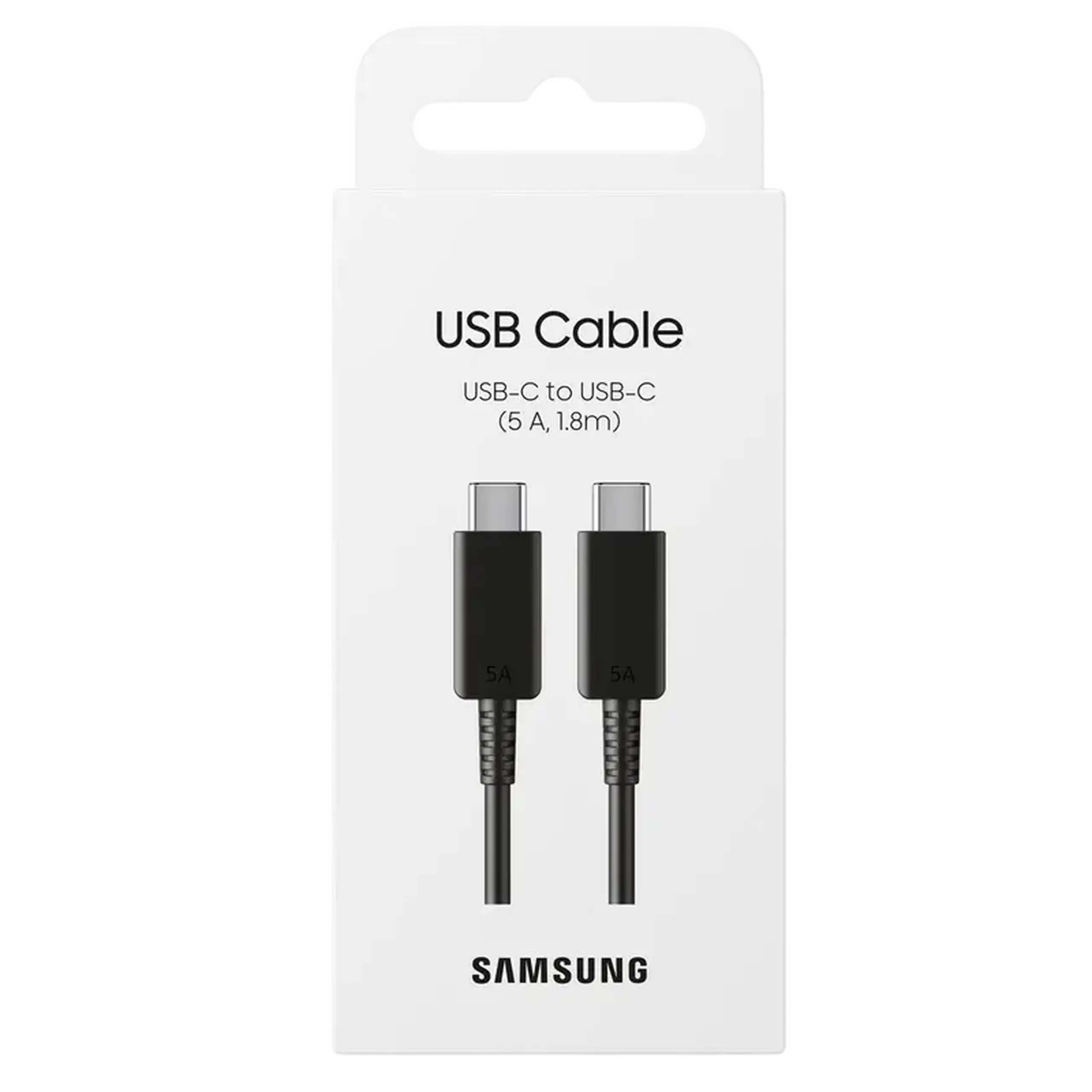 Type-C to Type-C Cable Samsung, 1.8m, 5A, Black EU