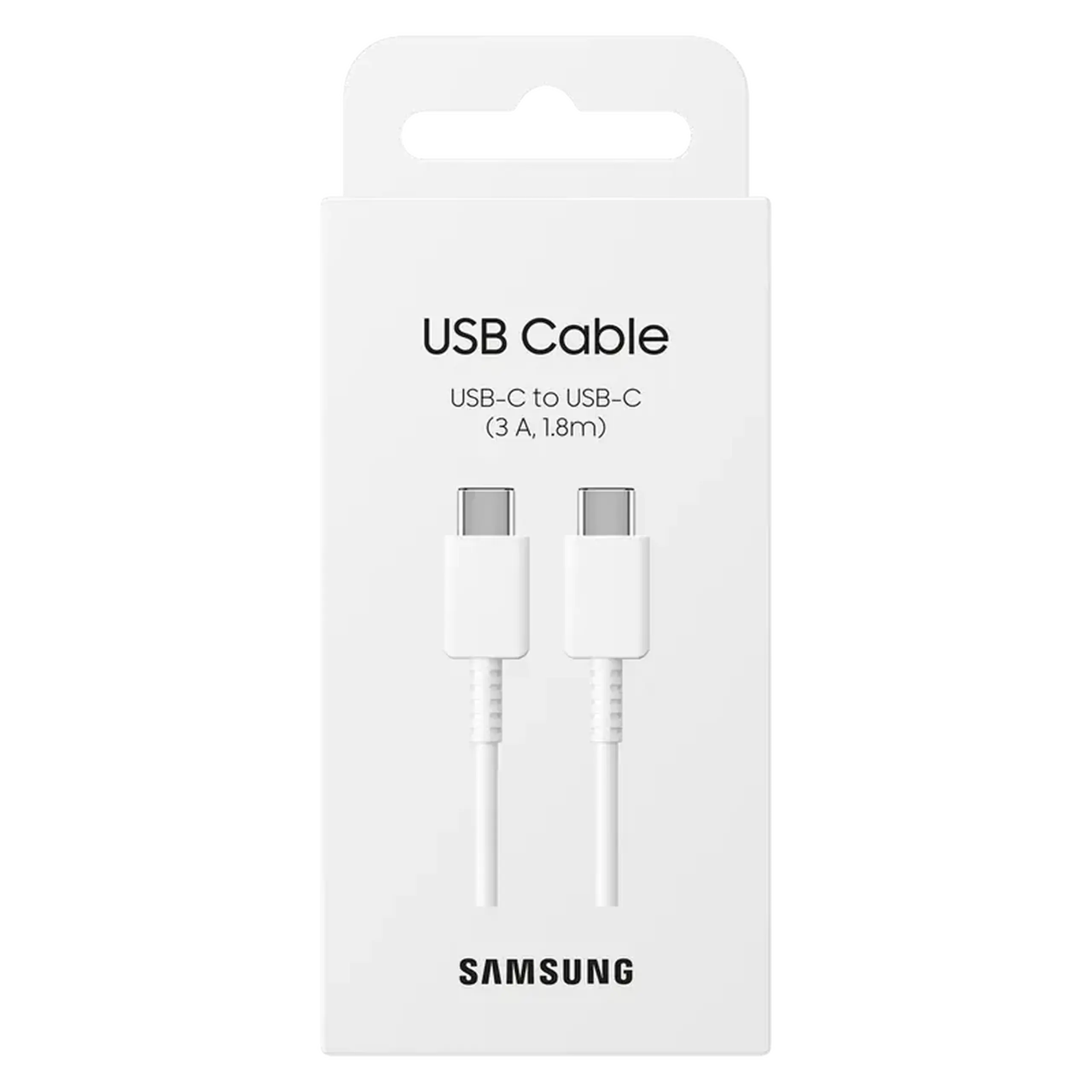 Type-C to Type-C Cable Samsung, 1.8m, 3A, White EU