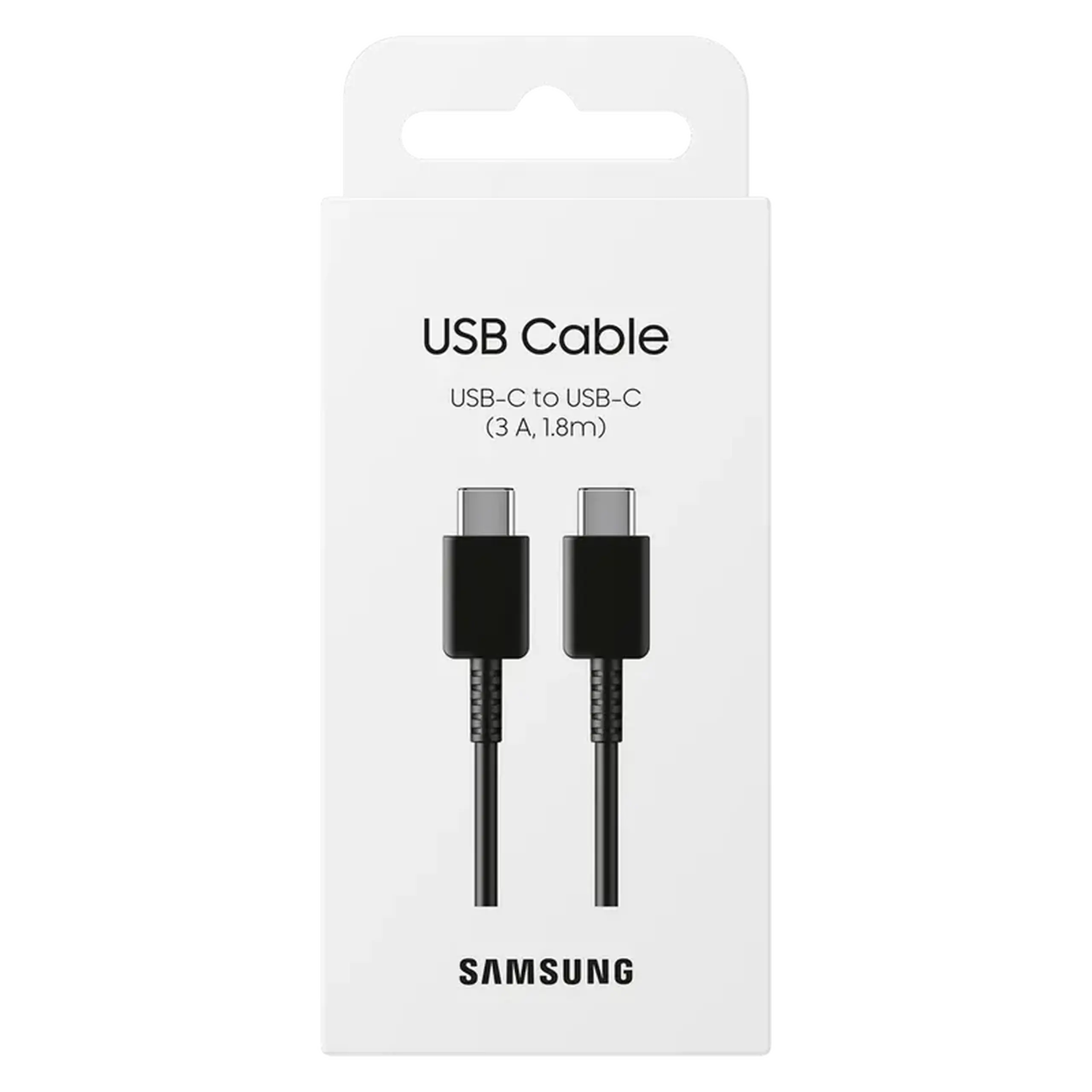 Type-C to Type-C Cable Samsung, 1.8m, 3A, Black EU
