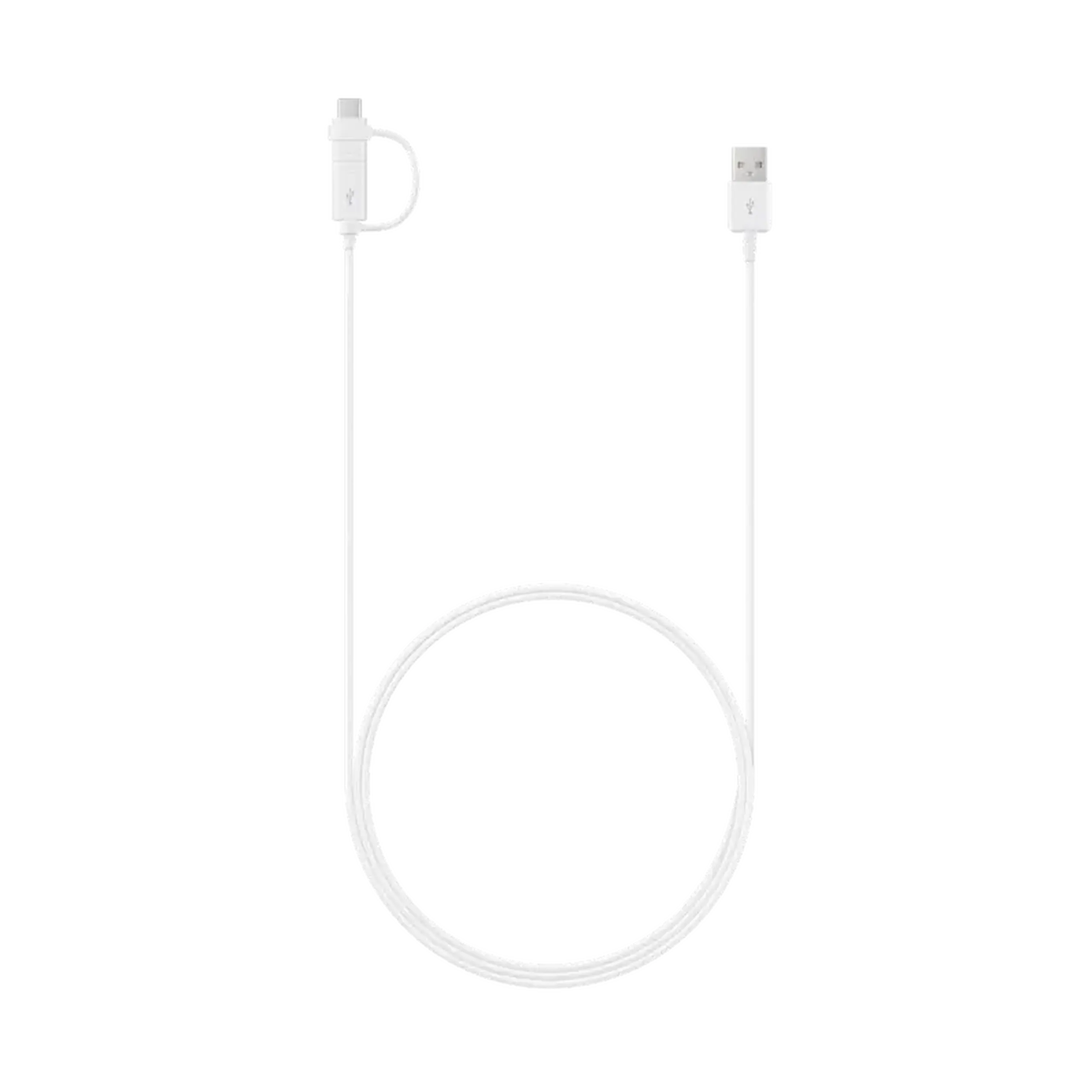 2in1 Cable Samsung, Type-C+Micro-USB, White EU