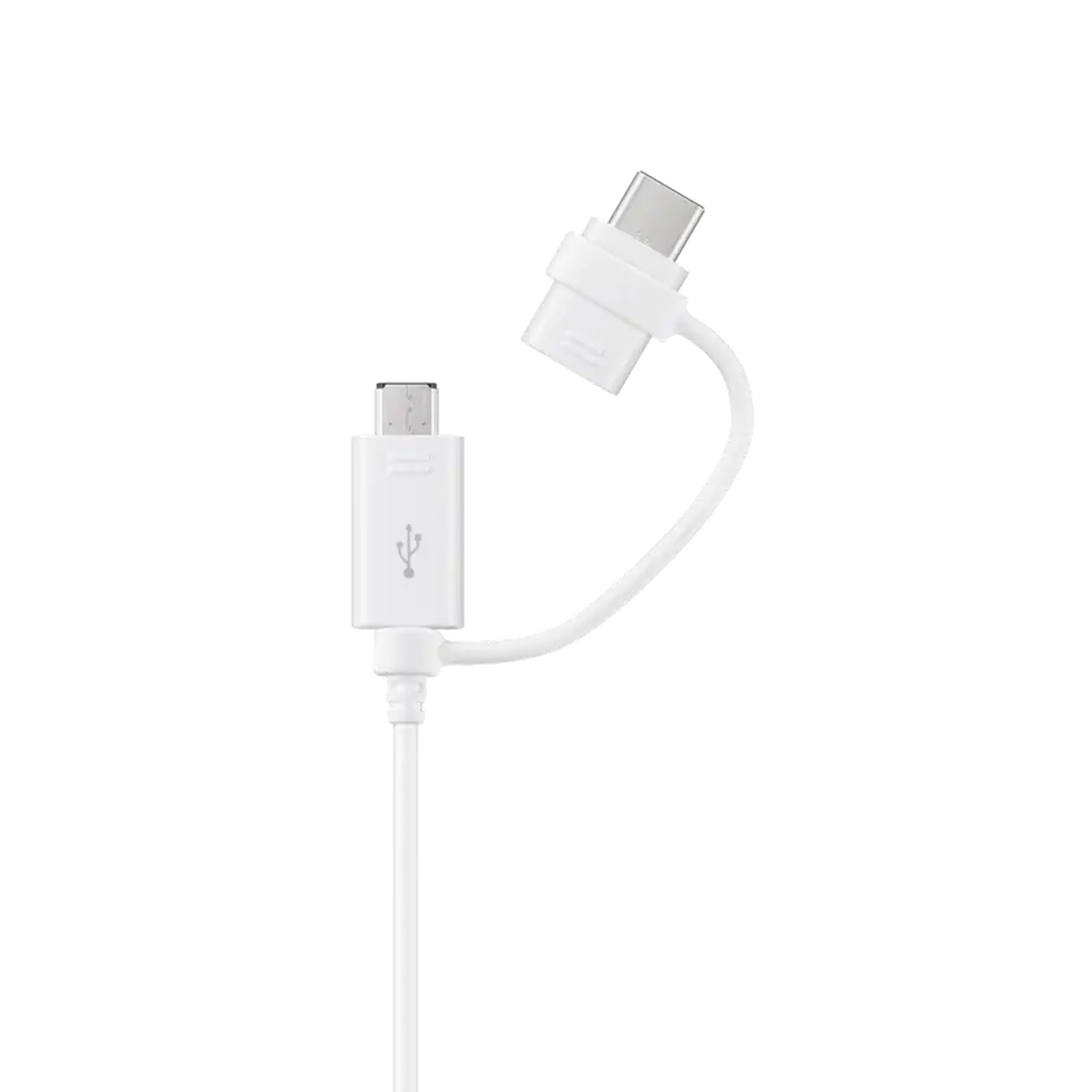 2in1 Cable Samsung, Type-C+Micro-USB, White EU