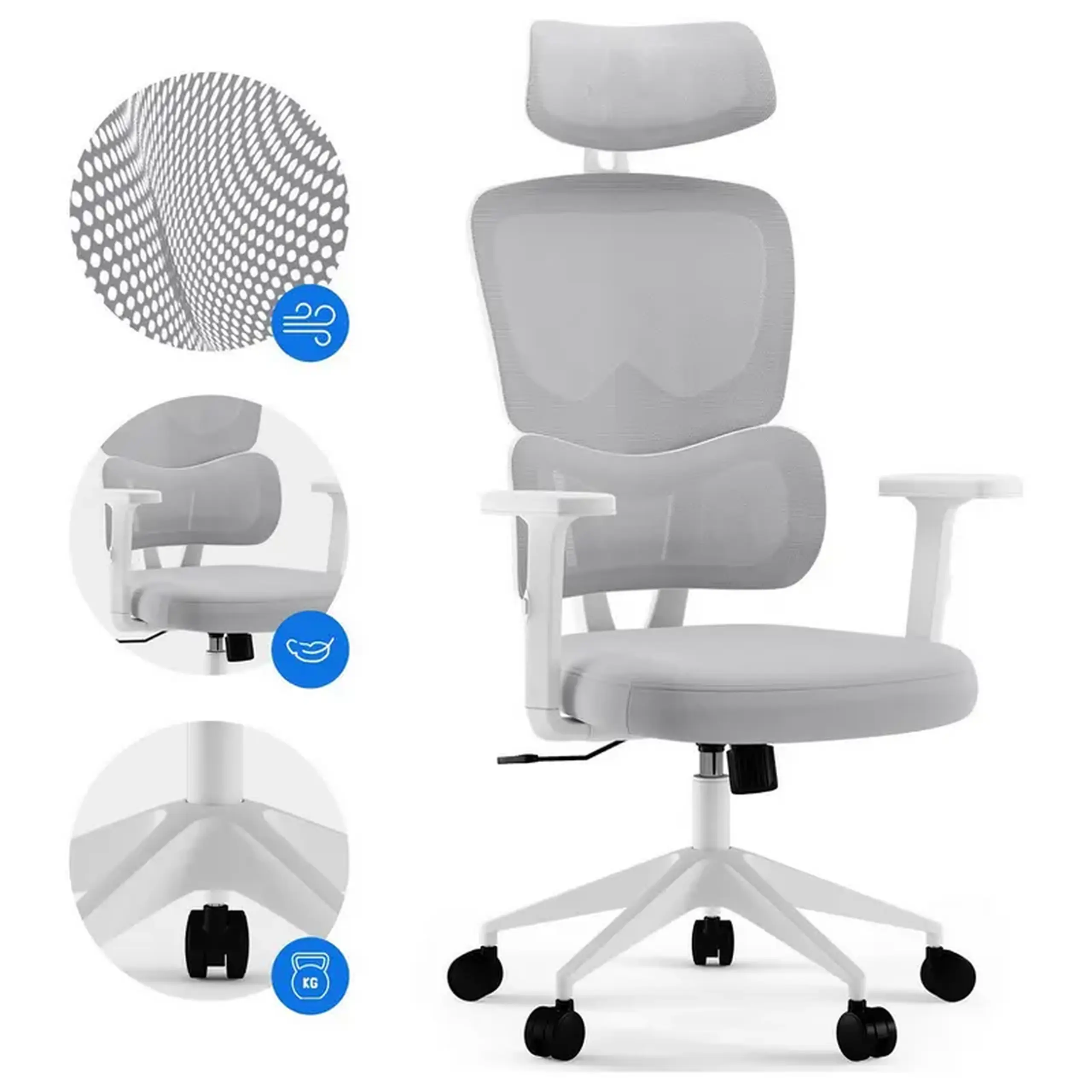 Scaun de birou SENSE7 Veno White