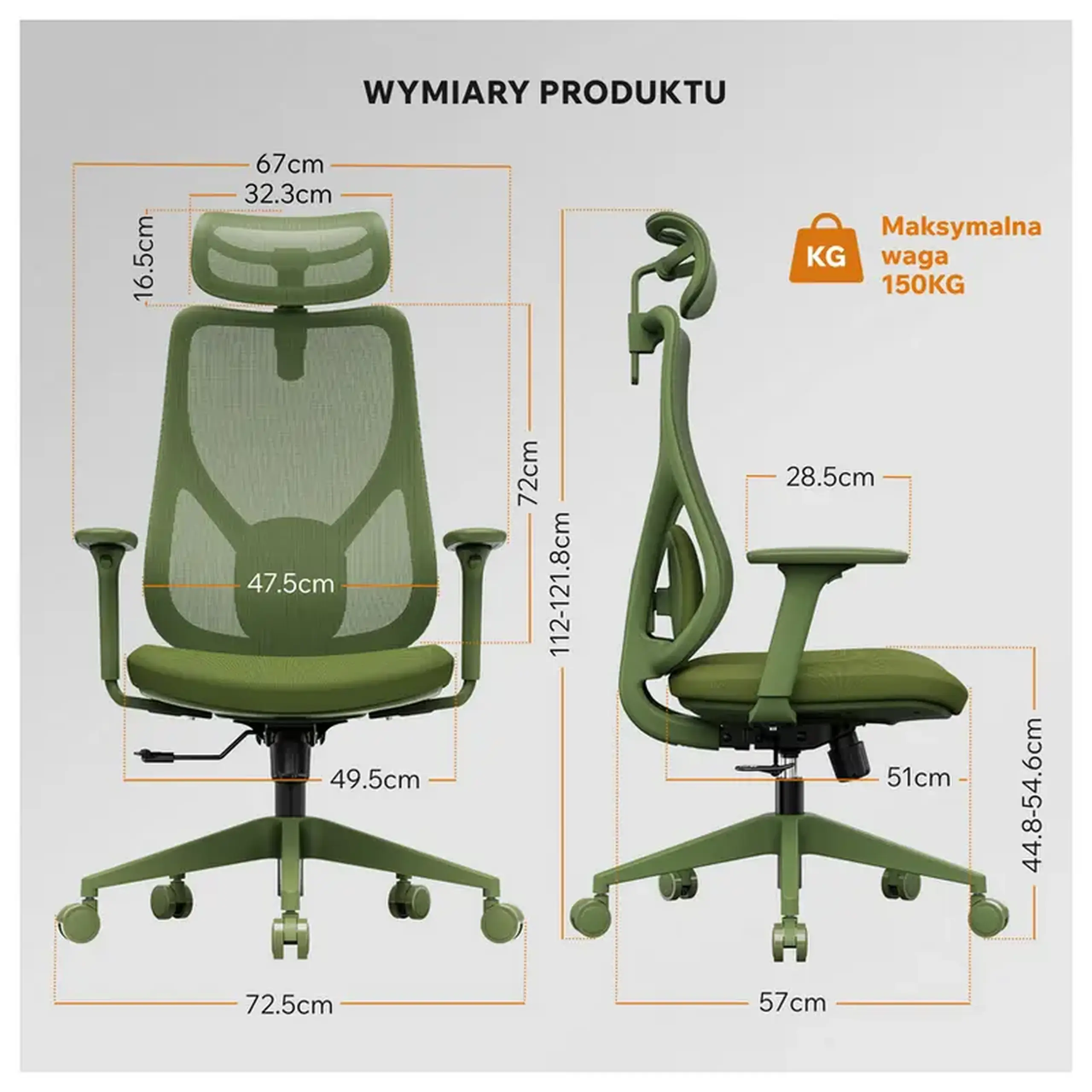 Scaun de birou SENSE7 Moyo Green