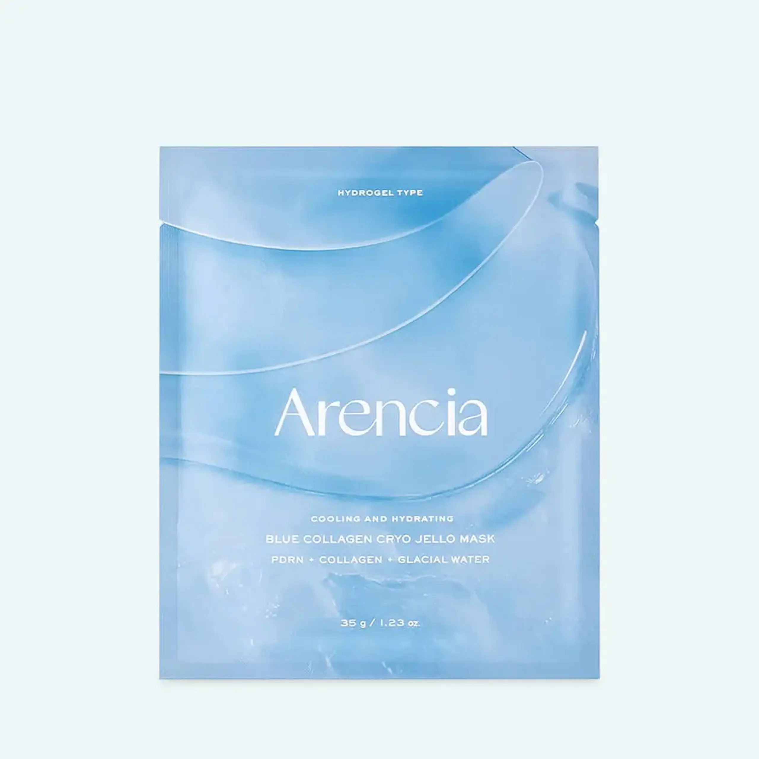 Mască hidrogel răcoritoare cu colagen Arencia Blue Collagen Cryo Jello Mask 35 g