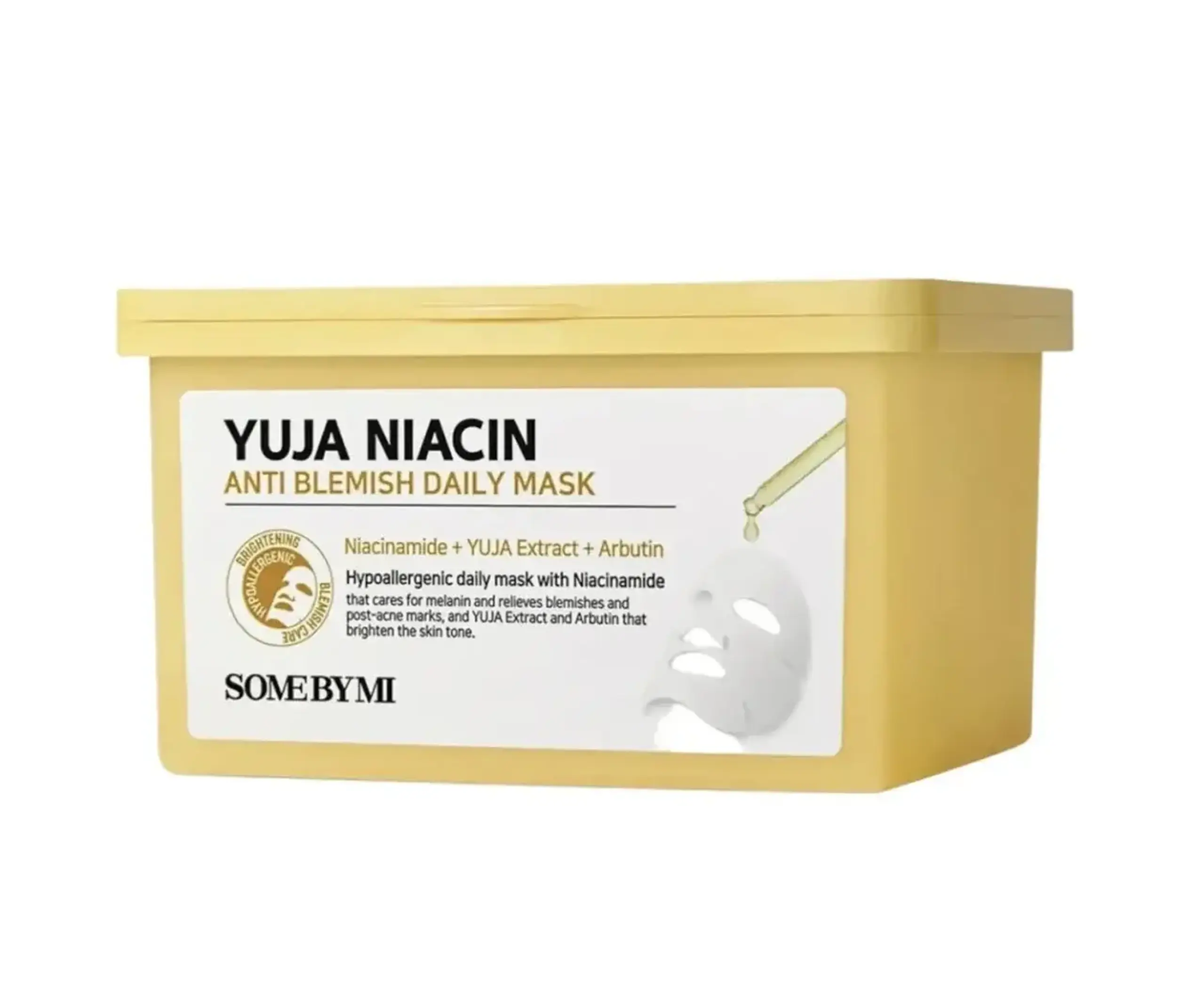 Masca pentru fata Some By Mi, Yuja Niacin Anti Blemish Daily Mask, 30 ea