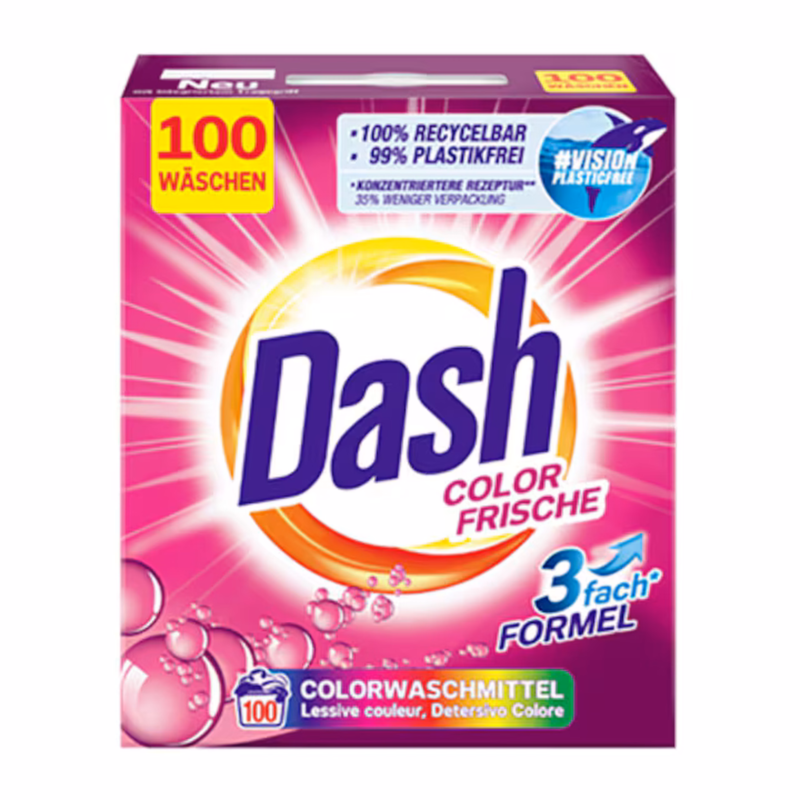 Detergent pudra Dash Universal Color Frishe carton box 6 kg 100 spalari