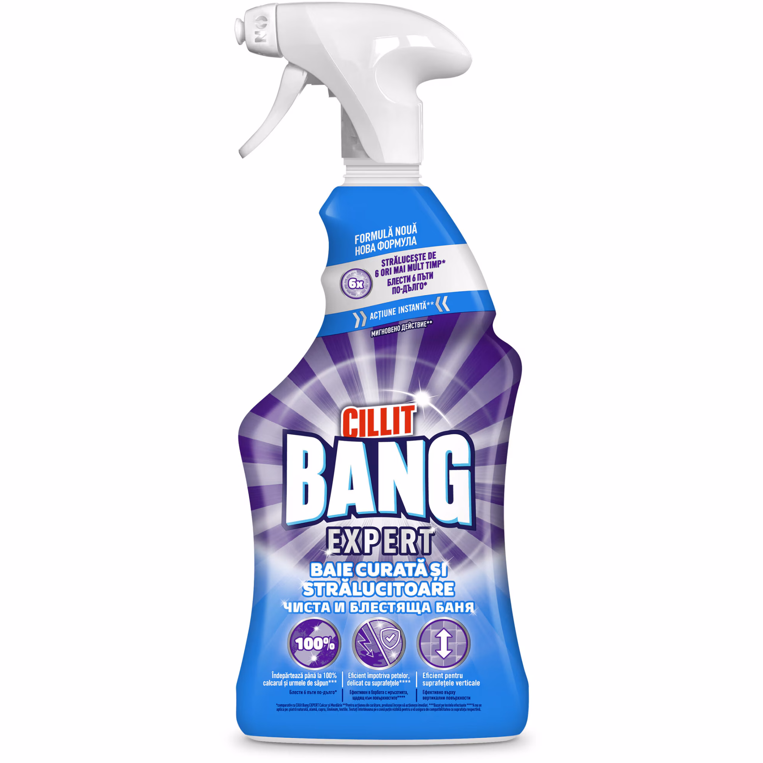 Detergent suprafete Baie Cillit Bang Curatare si Stralucire 750 ml