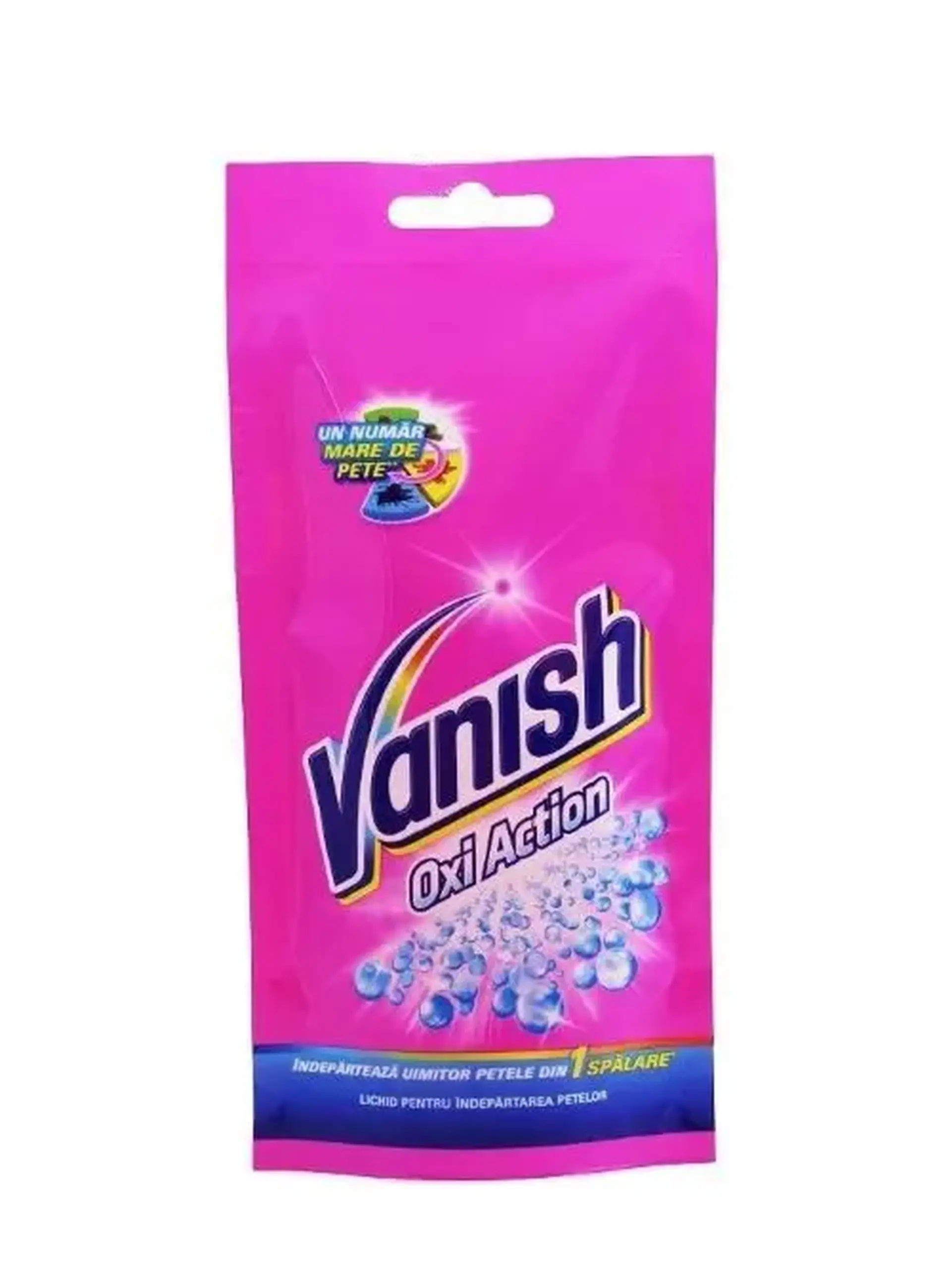 Solutie indepartarea petelor Vanish Oxi Action Pink 100 ml