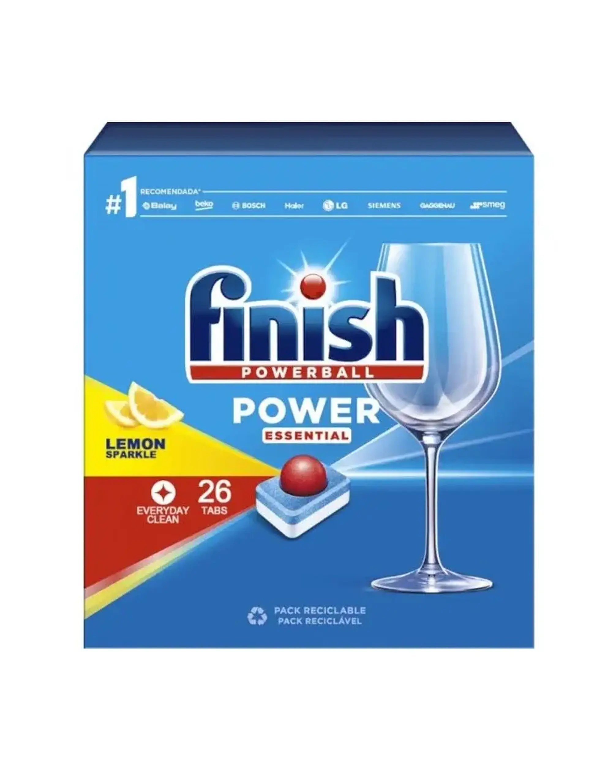 Detergent masina de spalat vase Finish Power Essential Lemon 90+3 gratis tablete