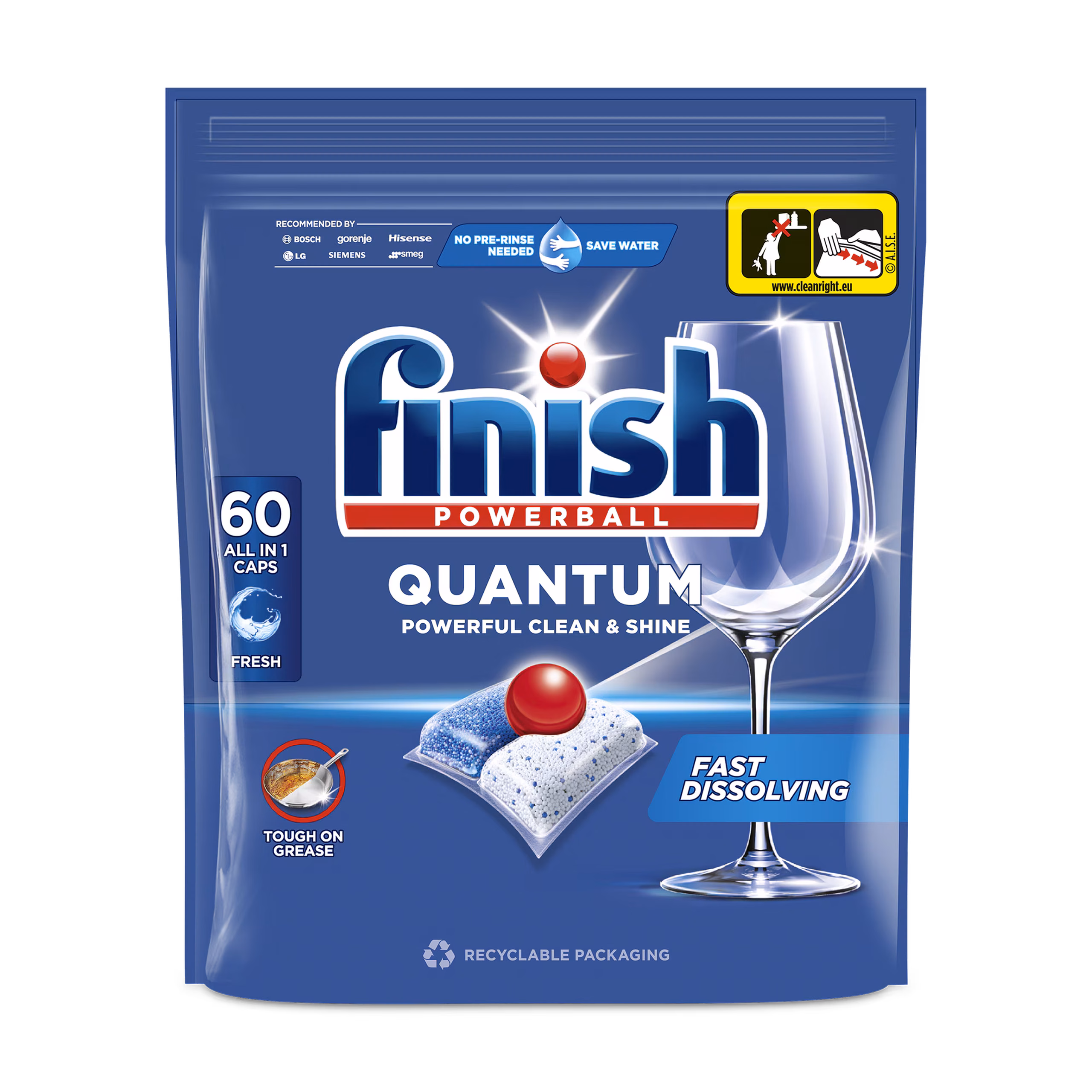 Detergent masina de spalat vase Finish Quantum All in 1 Fresh 60 tablete