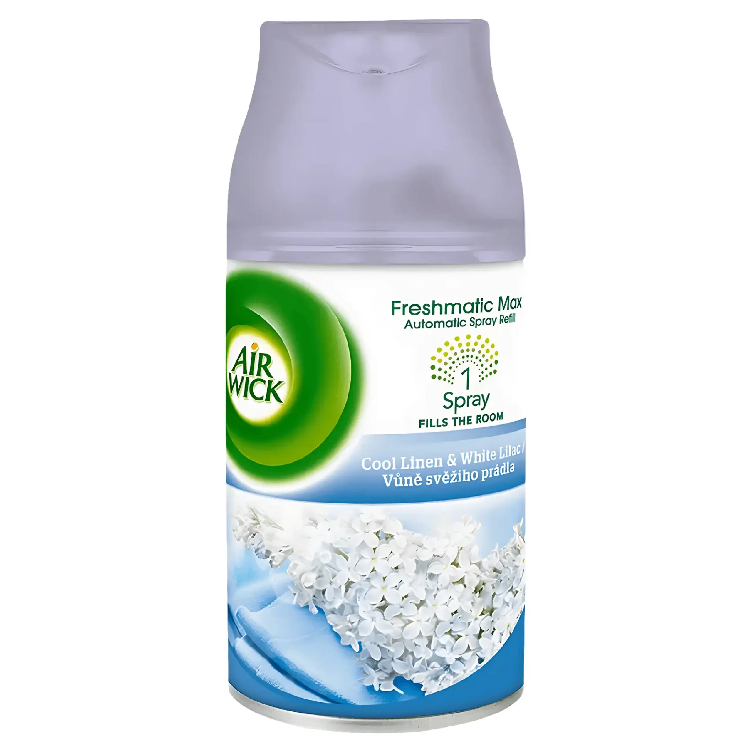 Odorizant camera Air Wick Freshmatic aparat alb + rezerva Cool Linen 250 ml