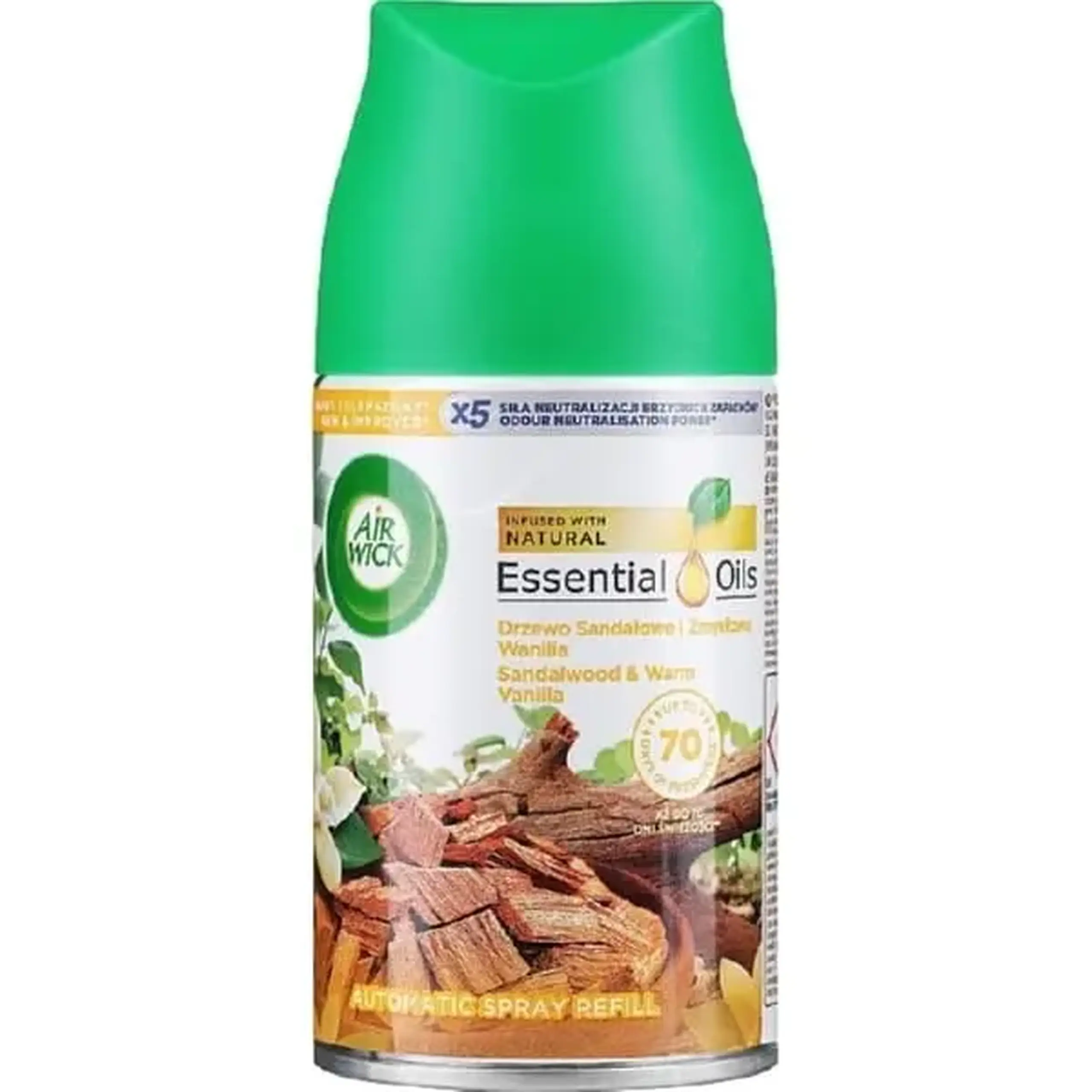 Rezerva odorizant Air Wick Freshmatic Vanilla & Sandalwood 250 ml