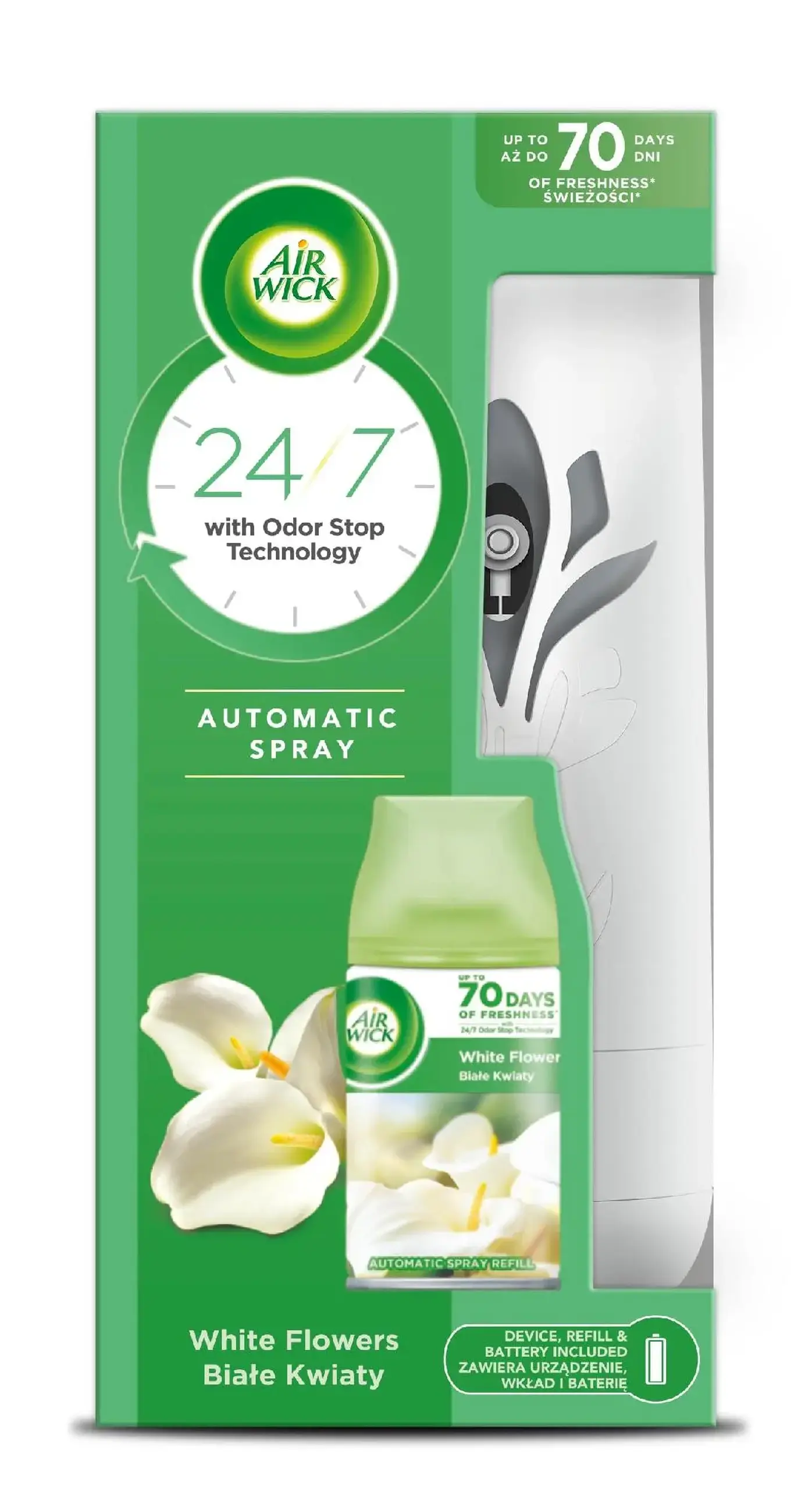 Rezerva odorizant Air Wick Freshmatic White Flowers 250 ml