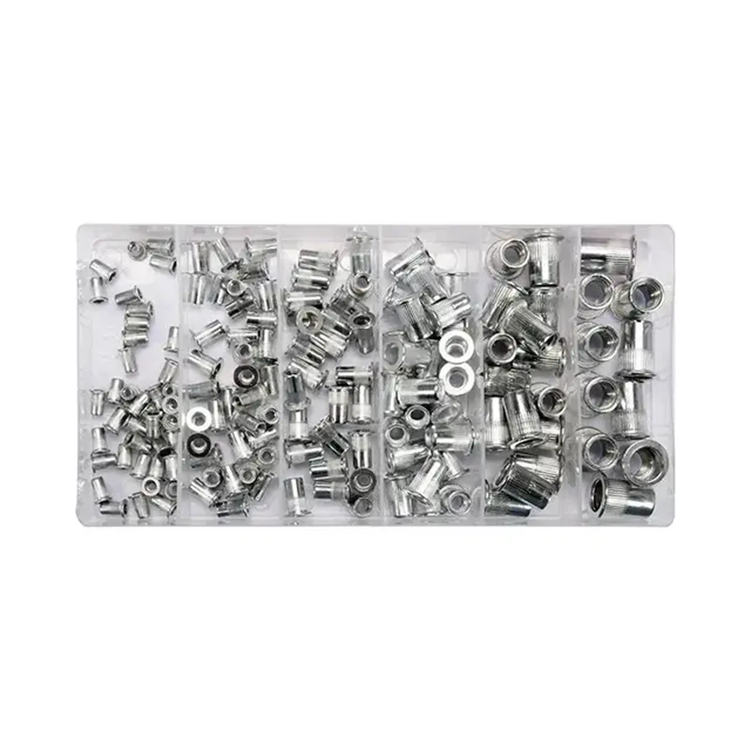 Set nituri cu filet 3 - 10 mm Aluminiu 150 buc.