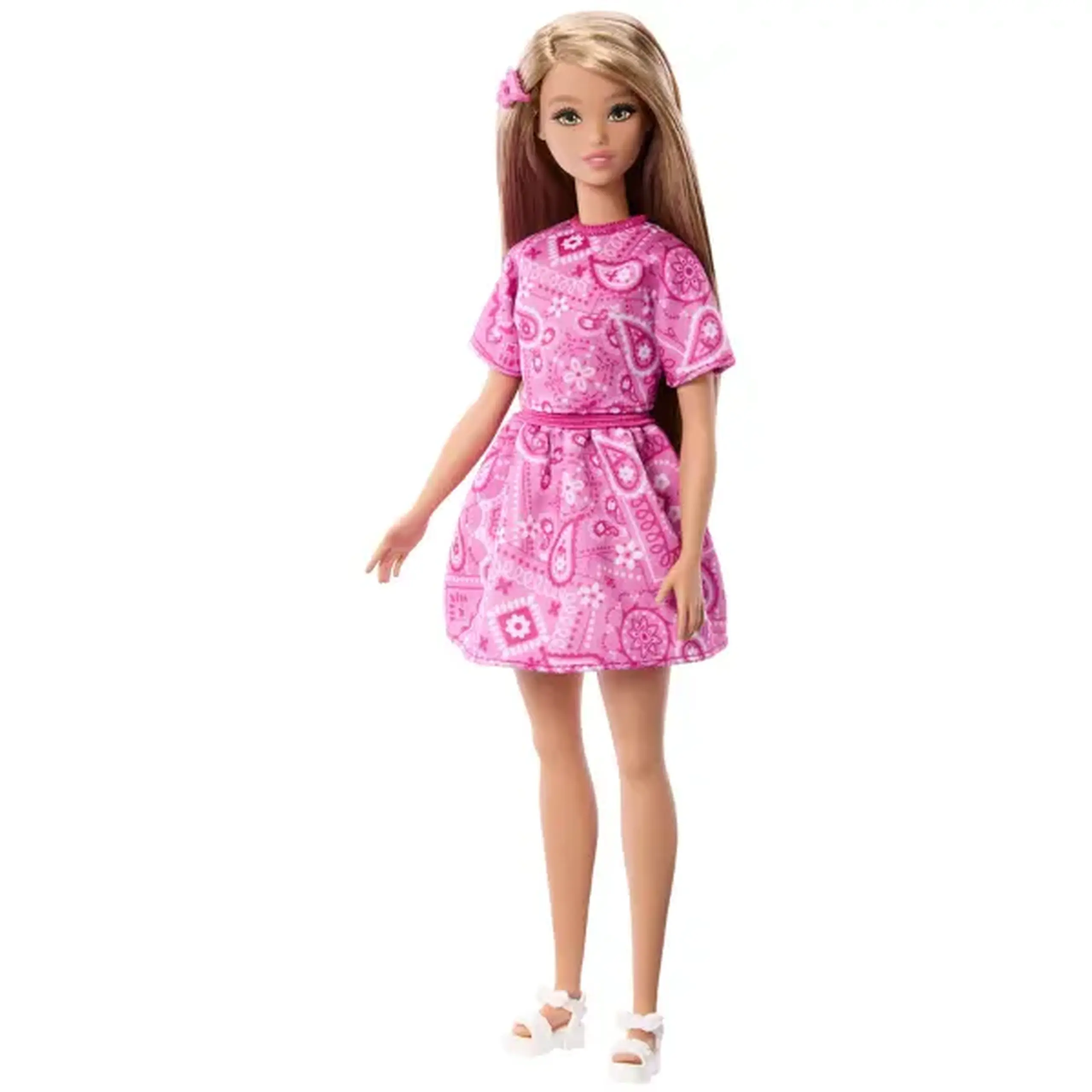 Păpușa Barbie Fashionista în ținută roz