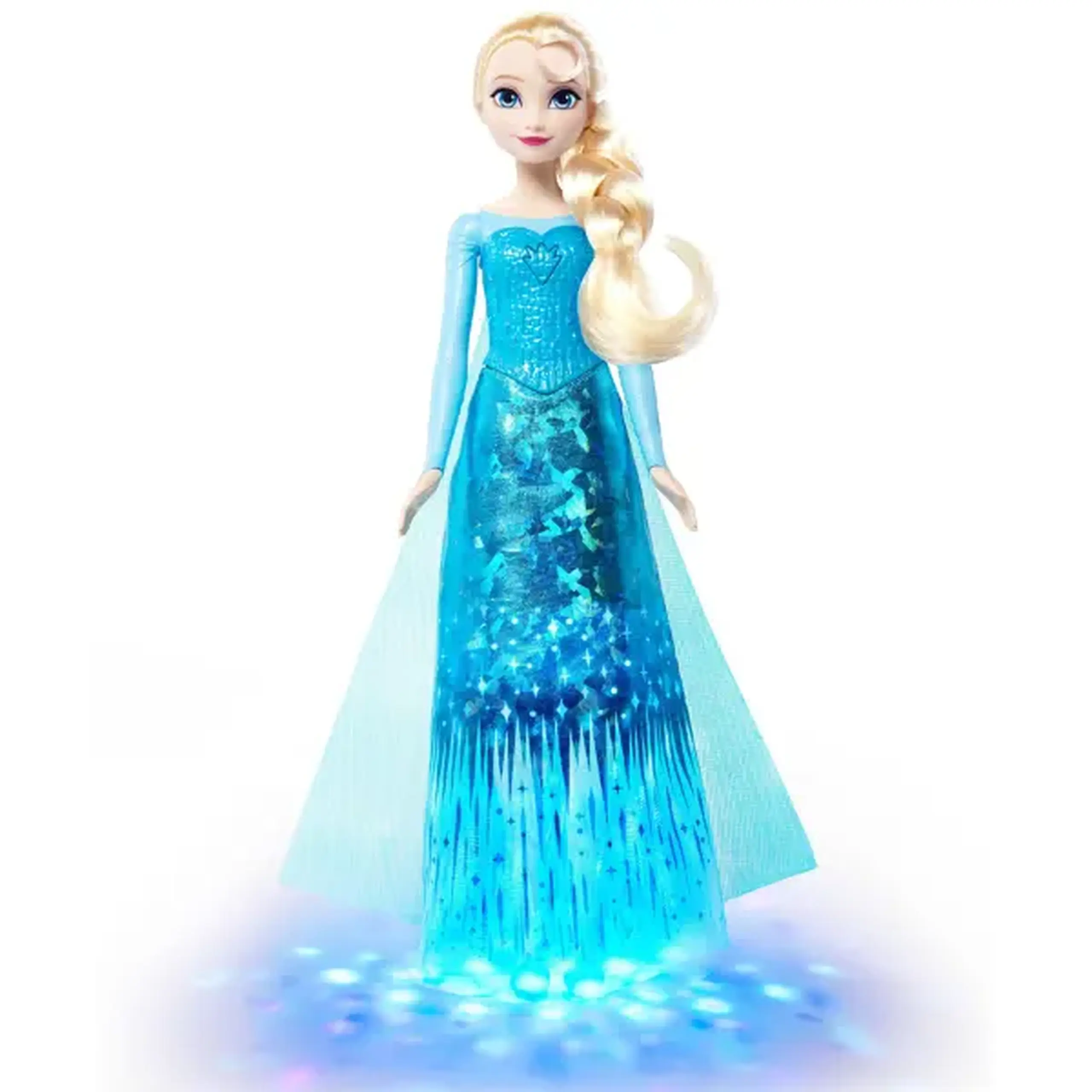 Păpușă muzicală Disney Frozen „Elsa” cu lumini și proiecție