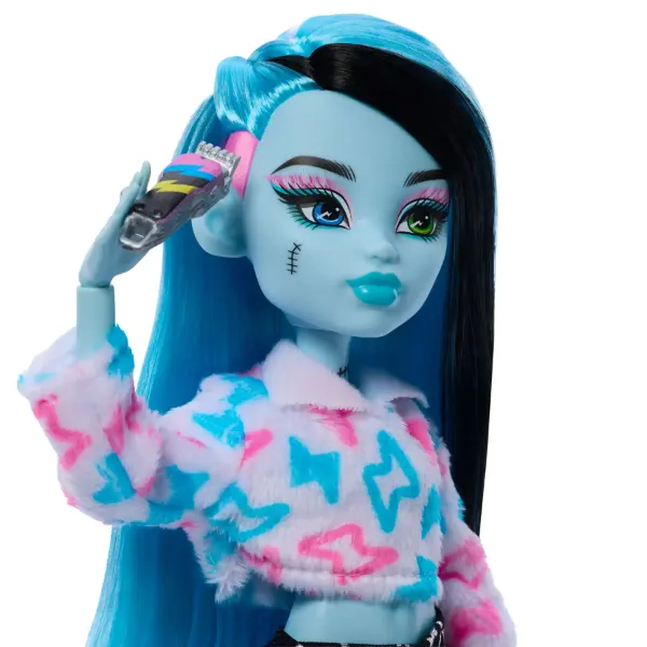 Păpușă Monster High Self-Scare Secrets „Frankie Stein” cu 13 accesorii