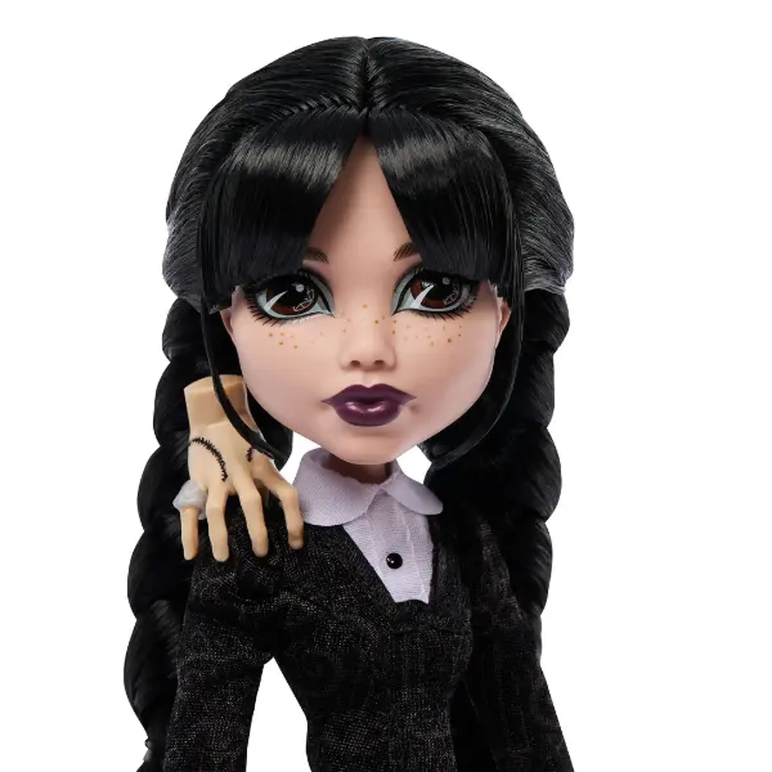 Păpușă de colecție Monster High x Wednesday „Wednesday Addams” cu accesorii, 27 cm