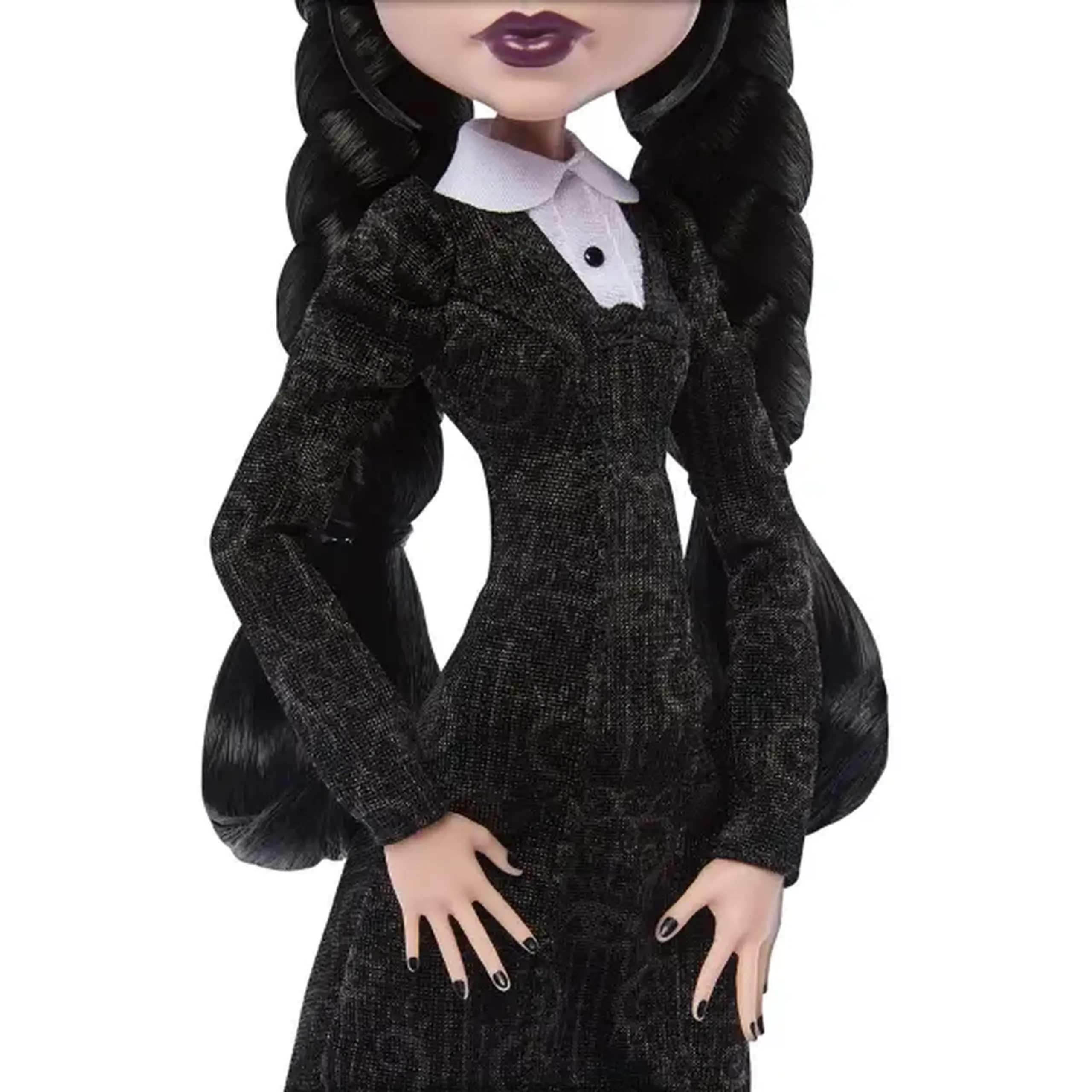 Păpușă de colecție Monster High x Wednesday „Wednesday Addams” cu accesorii, 27 cm