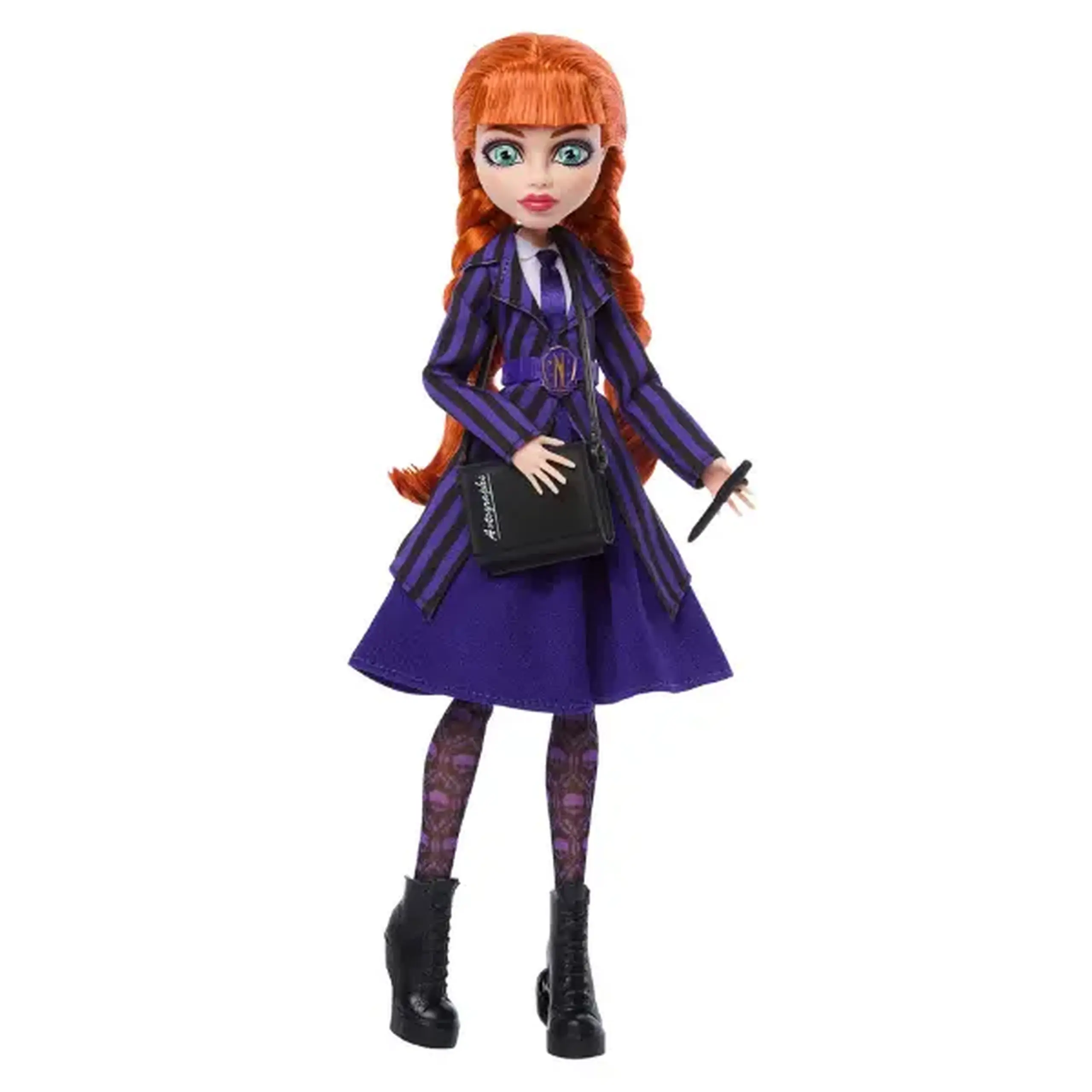 Păpușă de colecție Monster High x Wednesday „Agnes DeMille” cu accesorii, 29 cm