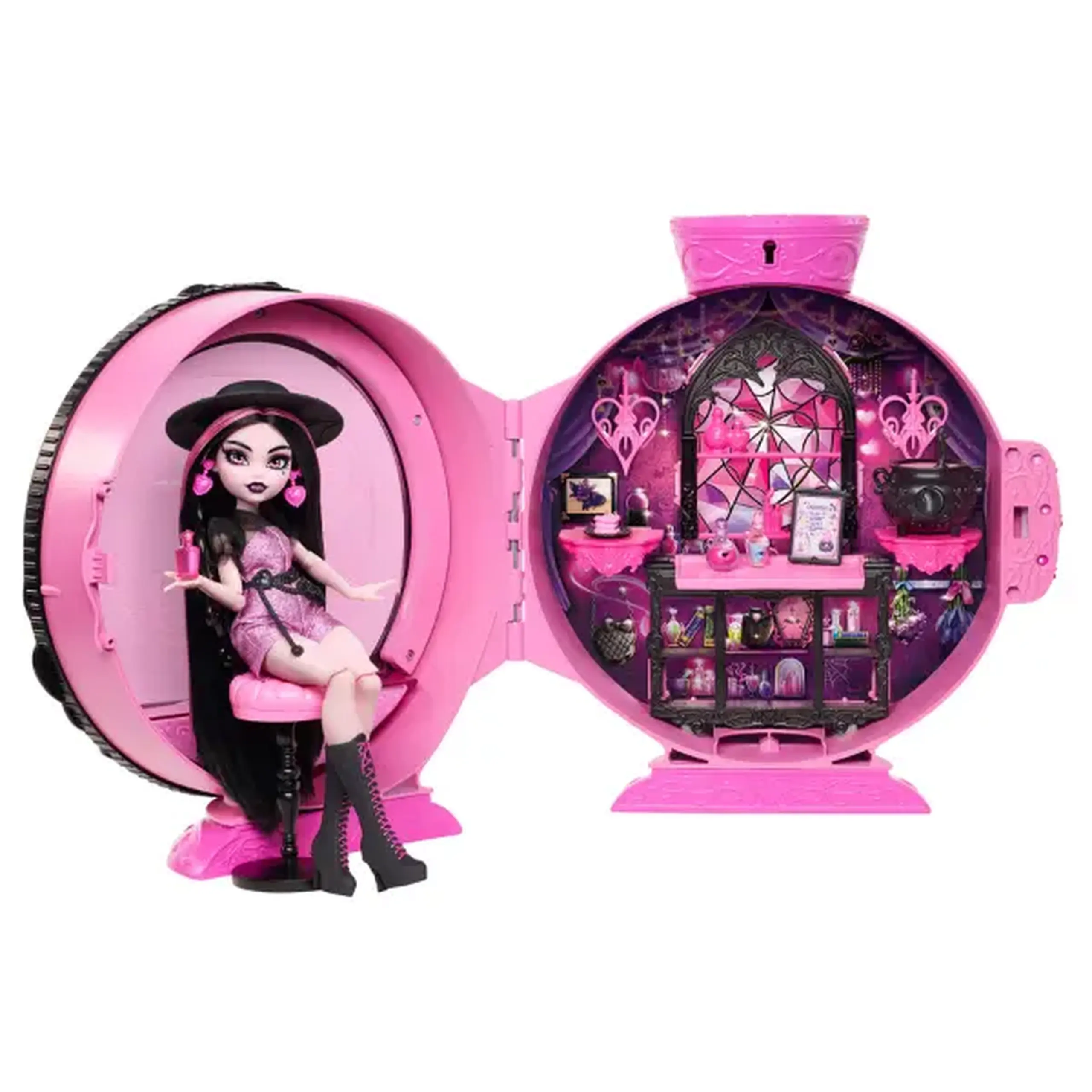 Set de joacă Monster High Potion Reveal „Draculaura” cu păpușă și 9 accesorii