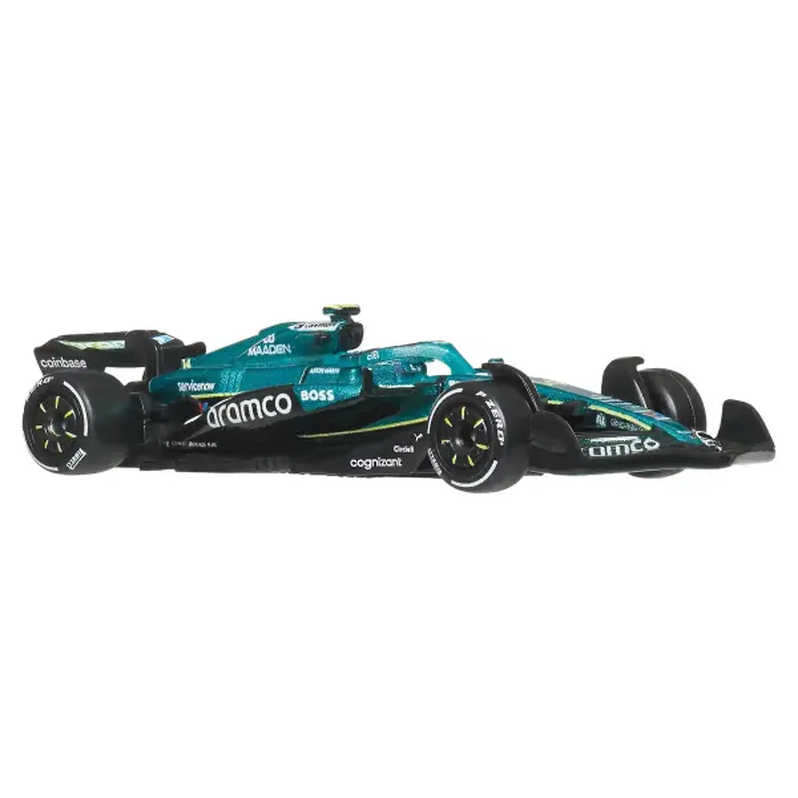 Mașinuță de colecție Formula 1 Aston Martin Aramco nr. 14 Fernando Alonso, 1:64