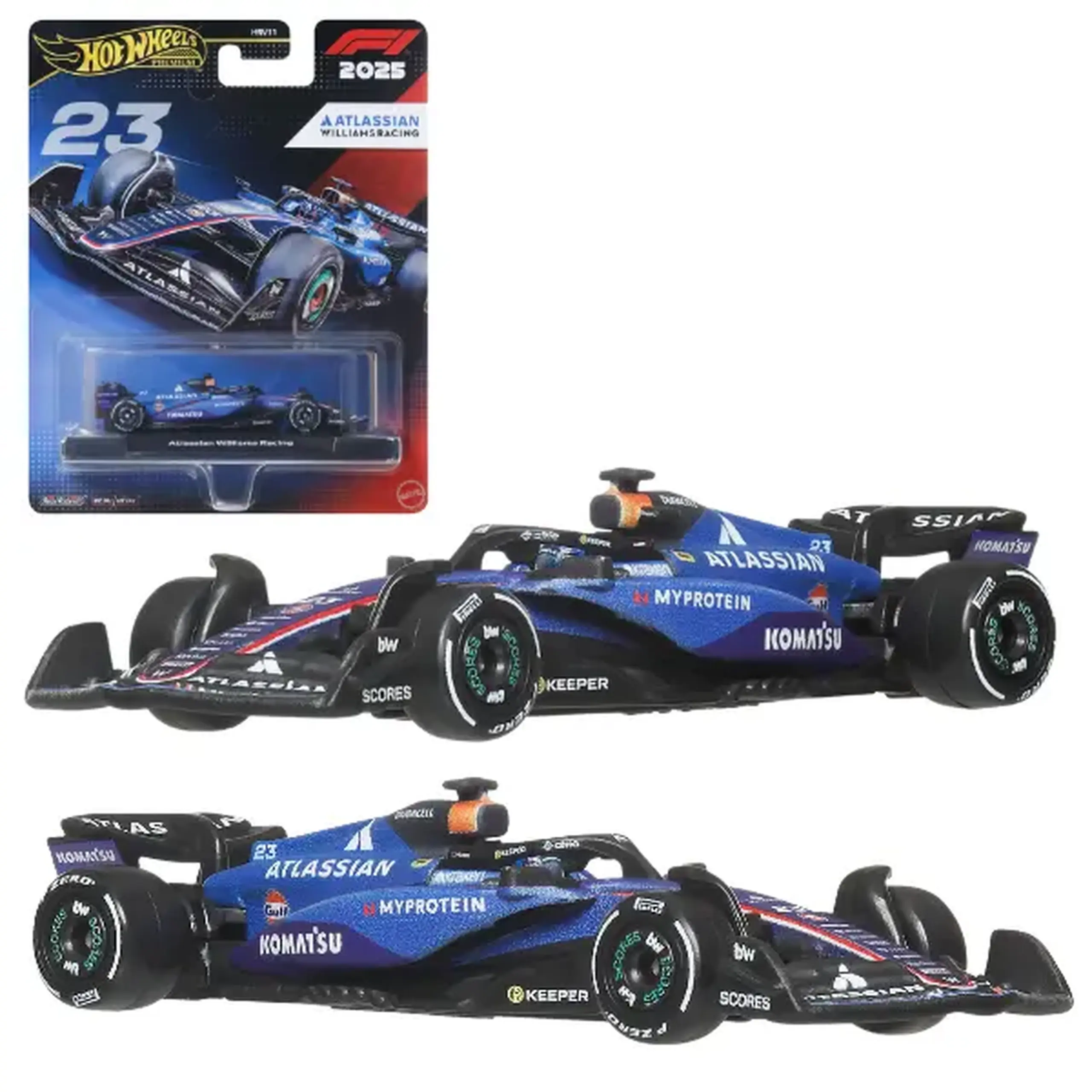 Mașinuță de colecție Formula 1 Atlassian Williams Racing nr. 23 Alex Albon, 1:64