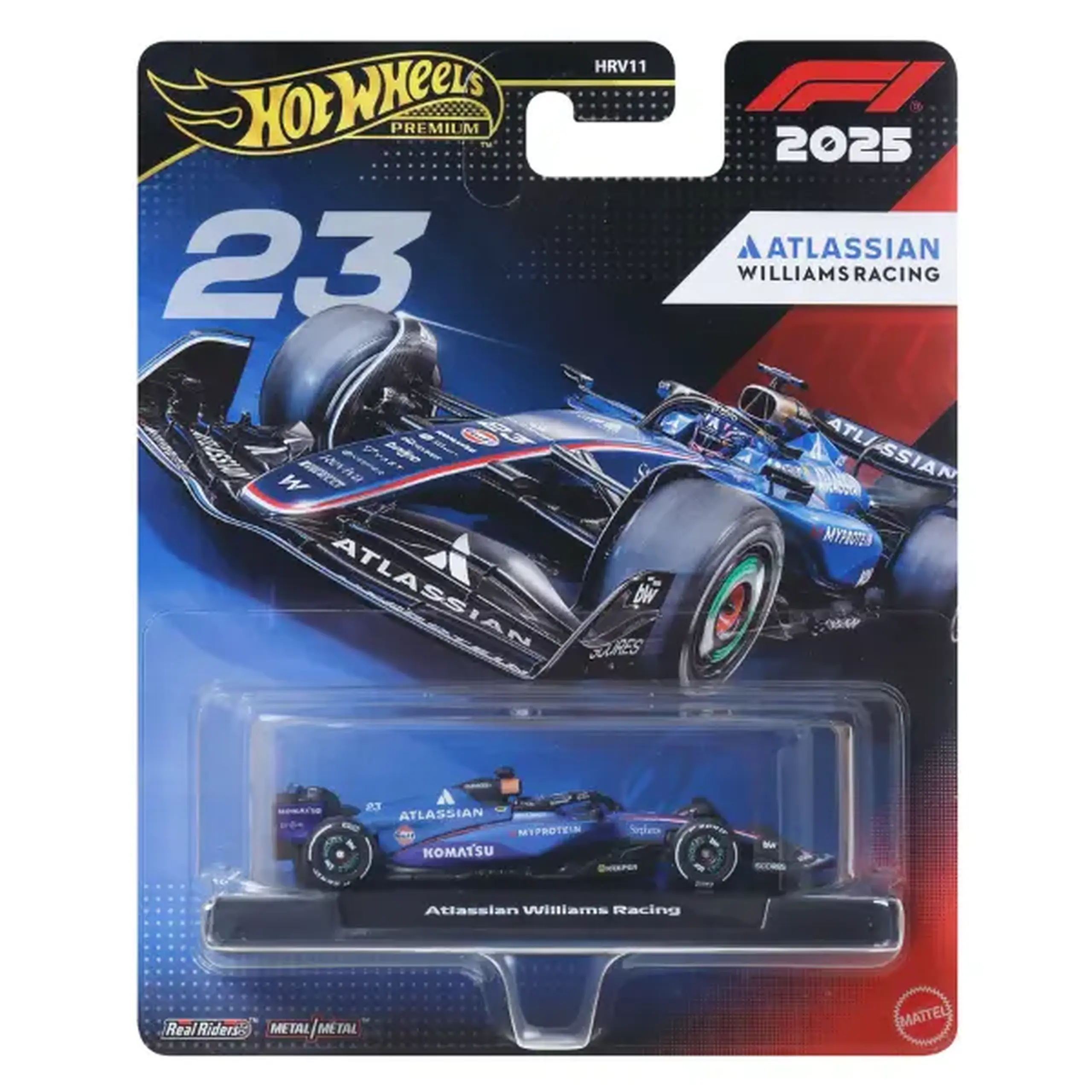 Mașinuță de colecție Formula 1 Atlassian Williams Racing nr. 23 Alex Albon, 1:64