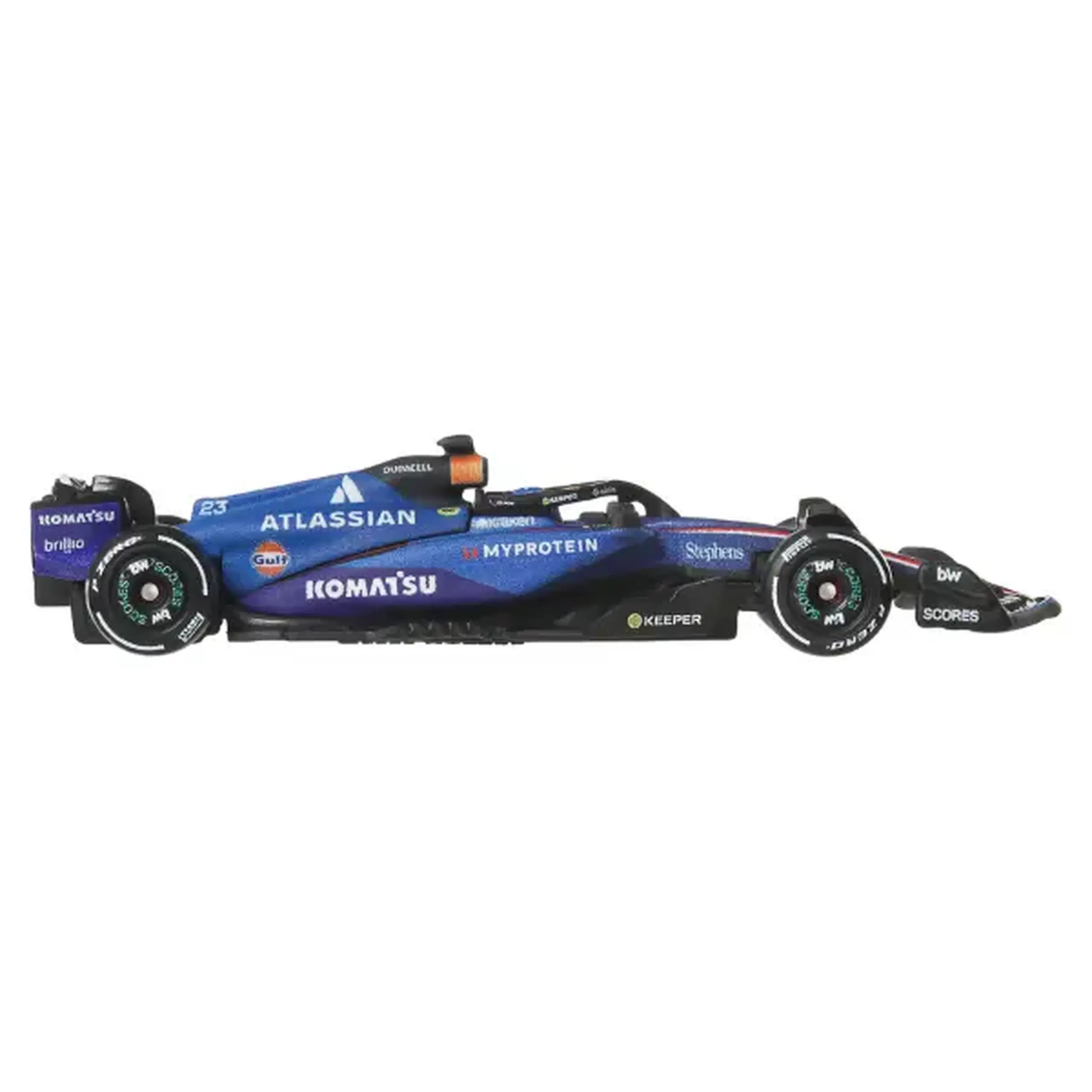 Mașinuță de colecție Formula 1 Atlassian Williams Racing nr. 23 Alex Albon, 1:64