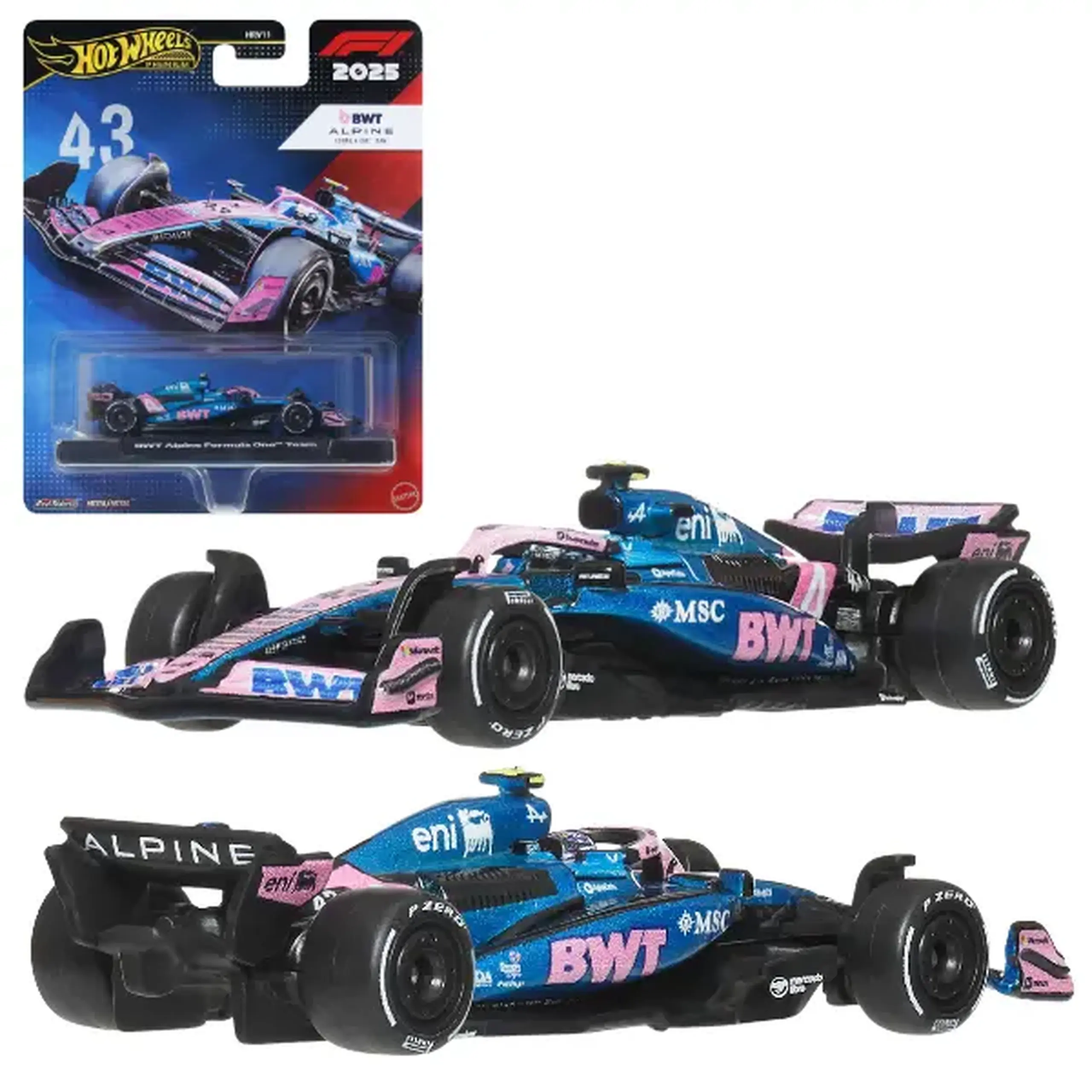 Mașinuță de colecție Formula 1 BWT Alpine nr. 43 Franco Colapinto, 1:64