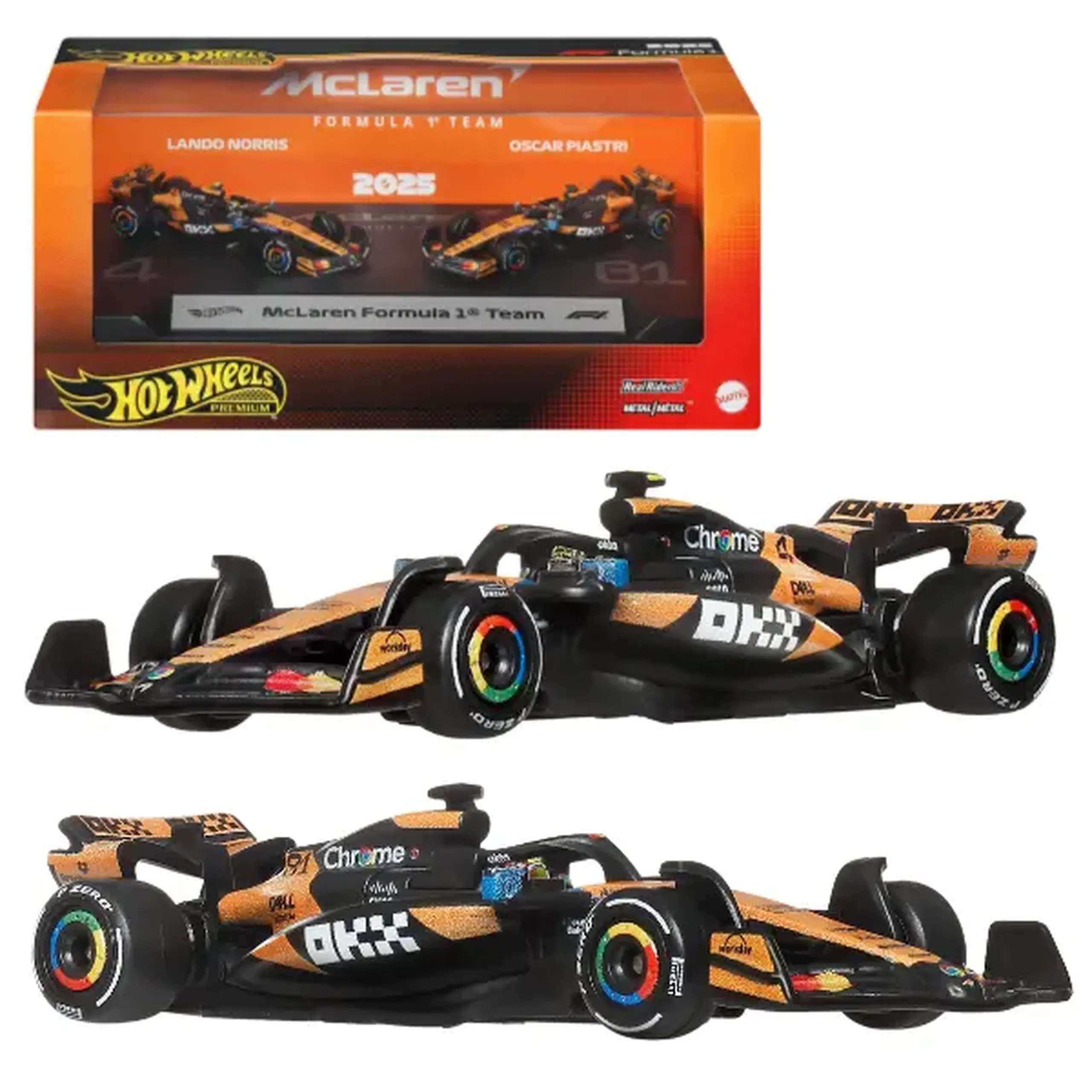 Set mașinuțe de colecție Formula 1 McLaren, 2 modele, 1:64