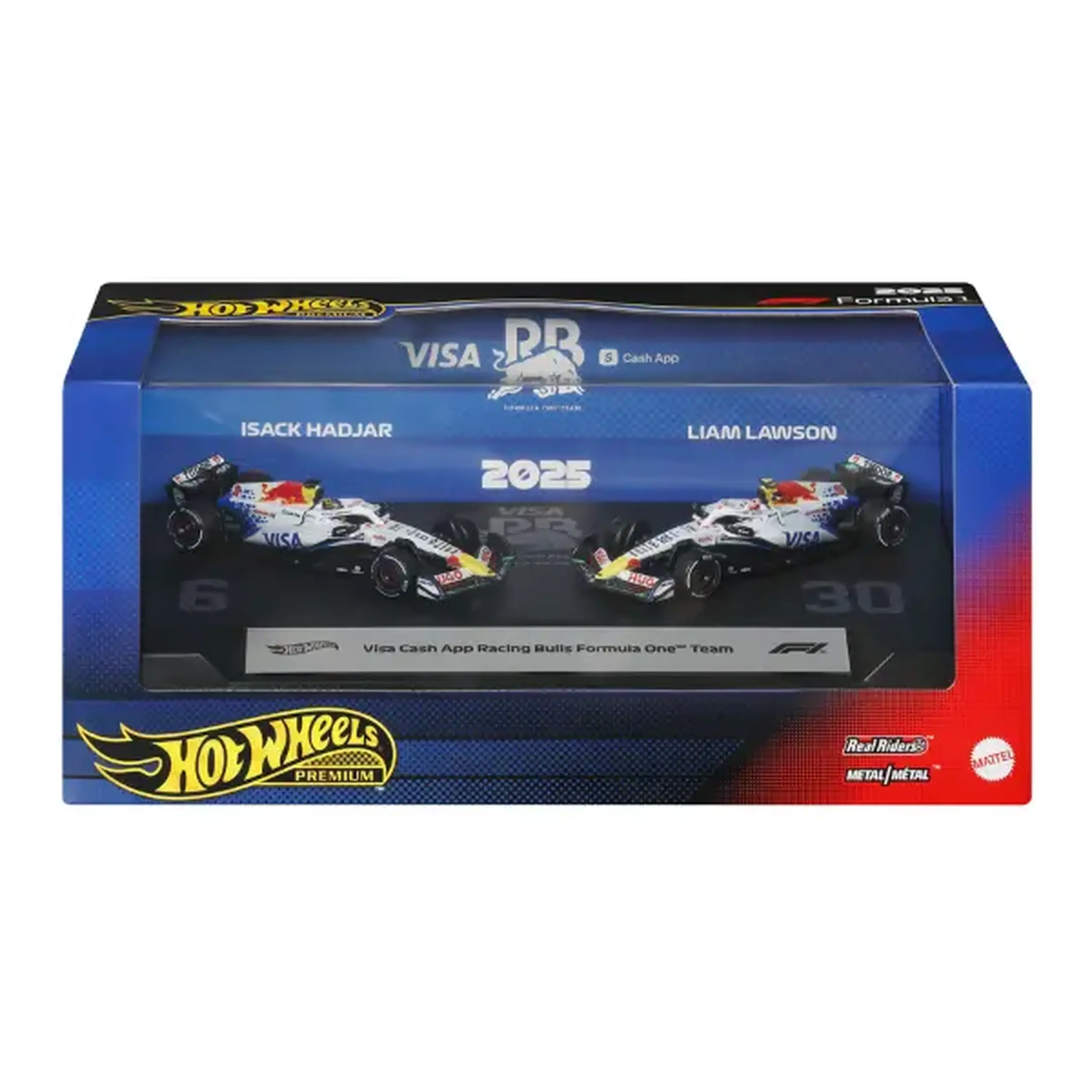Set mașinuțe de colecție Formula 1 Visa Cash App Racing Bulls, 2 modele, 1:64