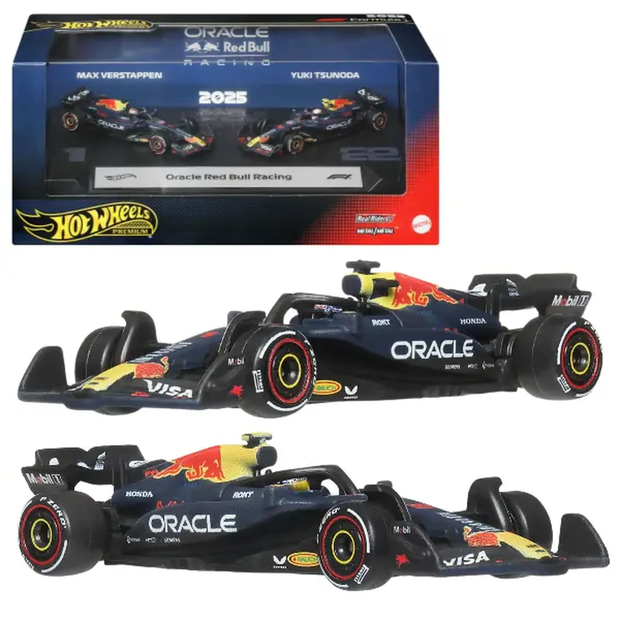 Set mașinuțe de colecție Formula 1 Oracle Red Bull Racing, 2 modele, 1:64