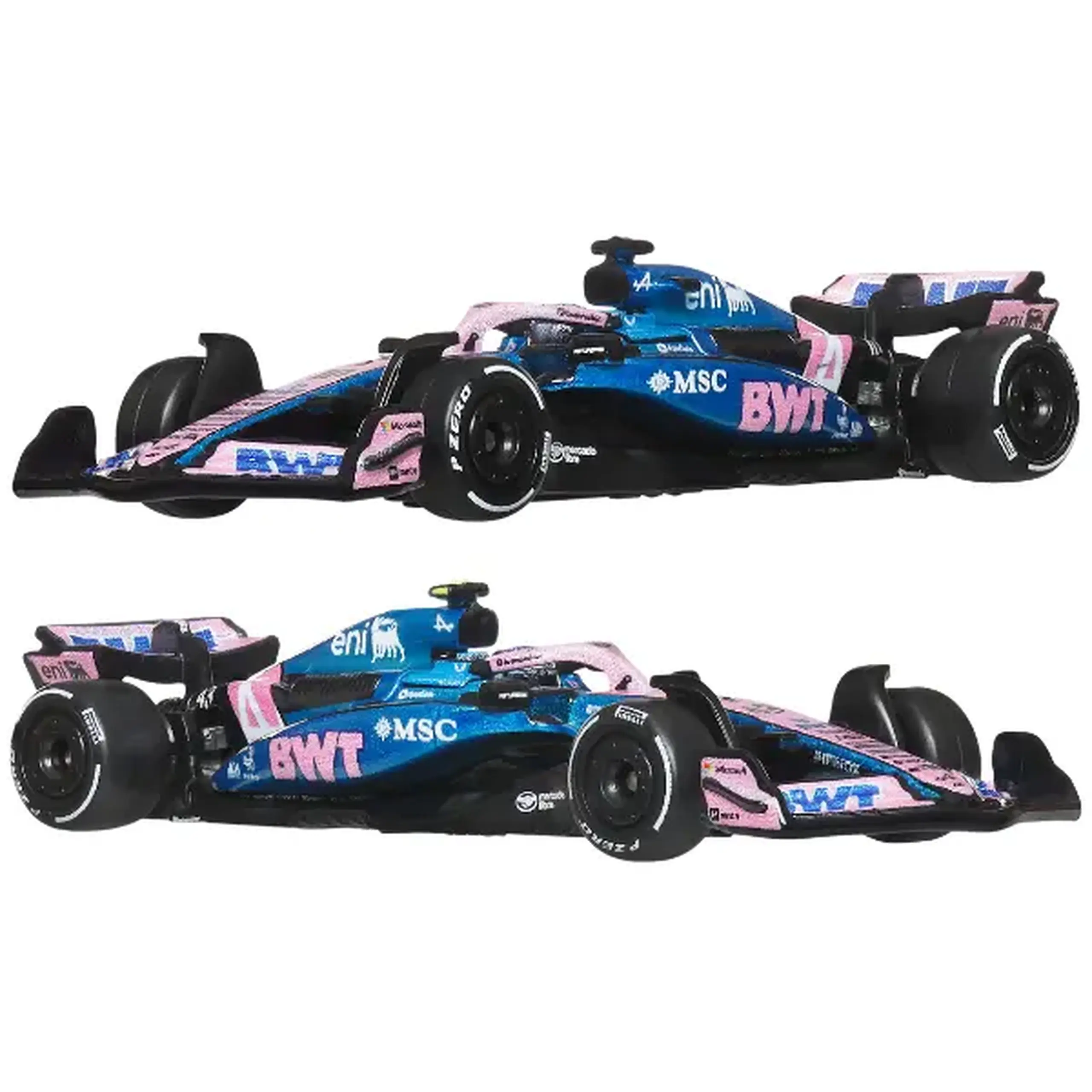 Set mașinuțe de colecție Formula 1 BWT Alpine, 2 modele, 1:64