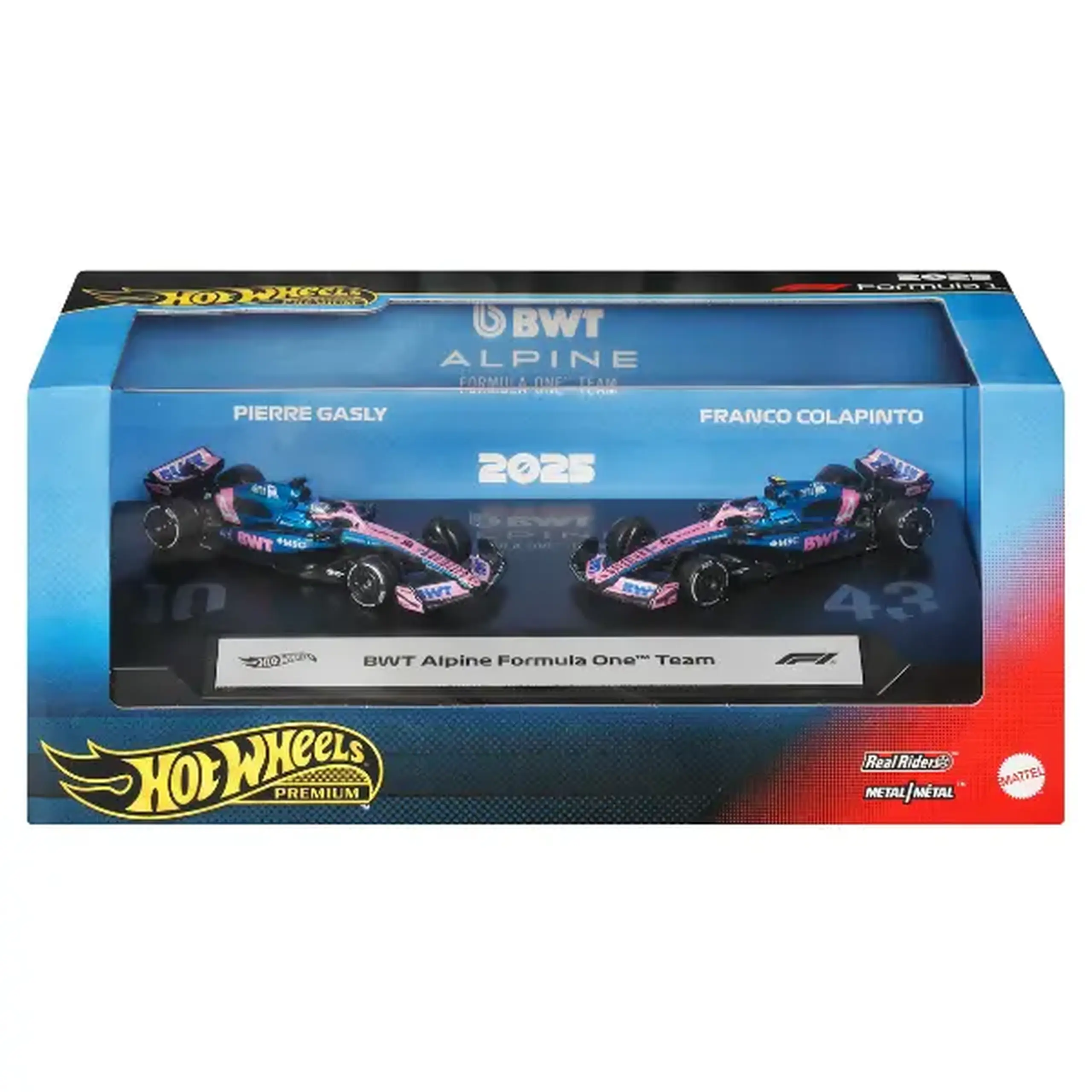 Set mașinuțe de colecție Formula 1 BWT Alpine, 2 modele, 1:64
