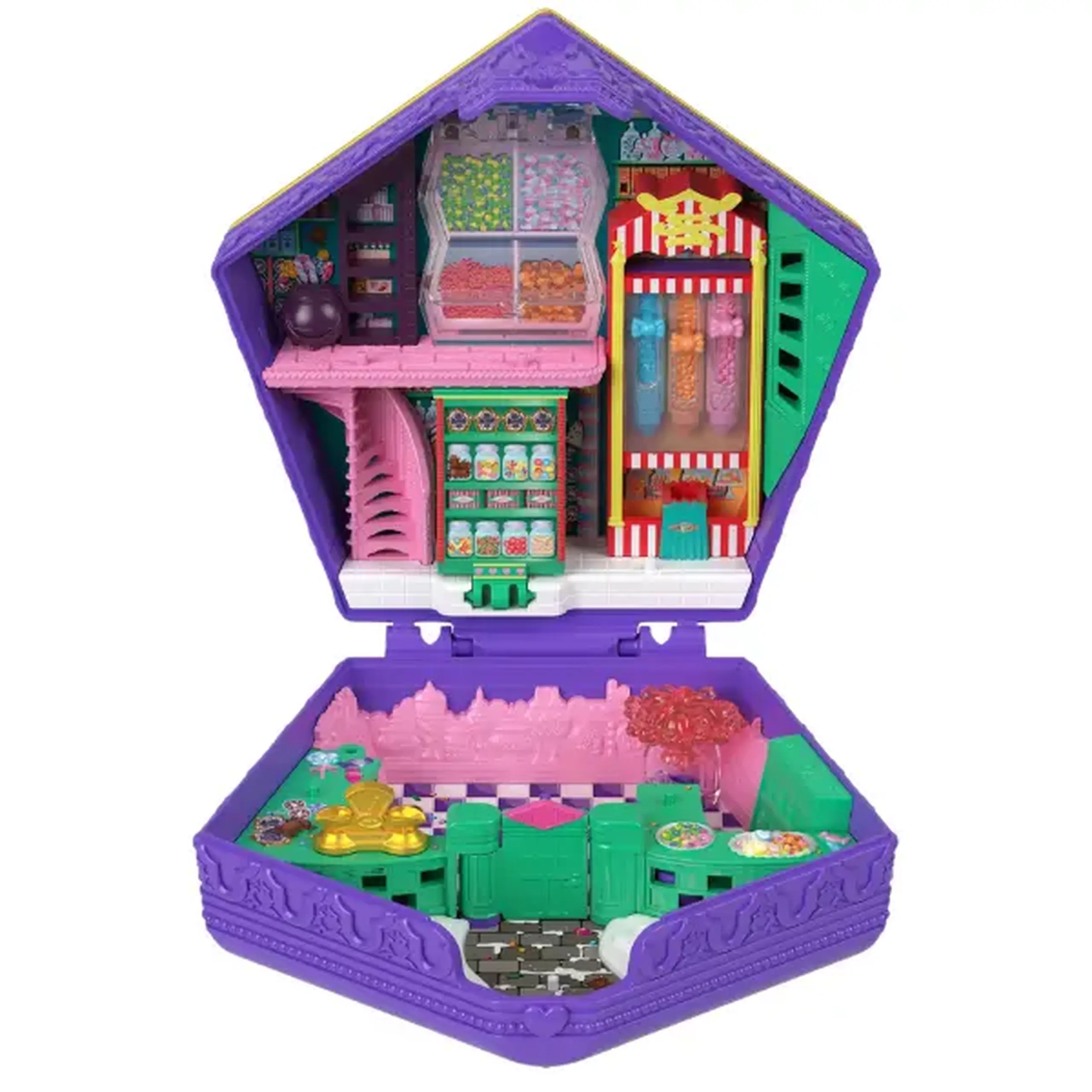 Set de joacă Polly Pocket „Harry Potter. Honeydukes” cu 3 mini-păpuși și accesorii
