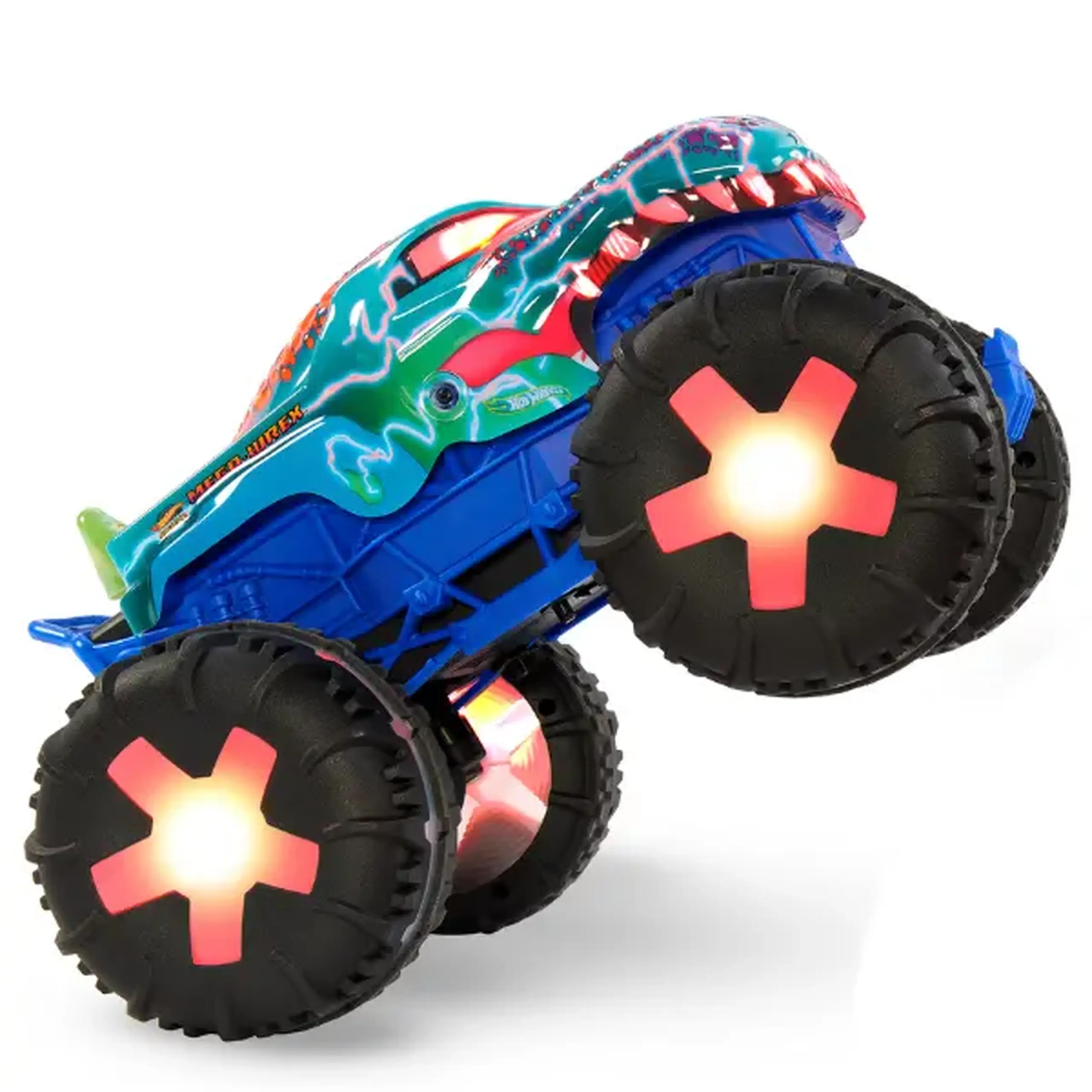 Monster truck cu telecomandă „Mega-Wrex Alive” cu lumini și sunete, 1:15