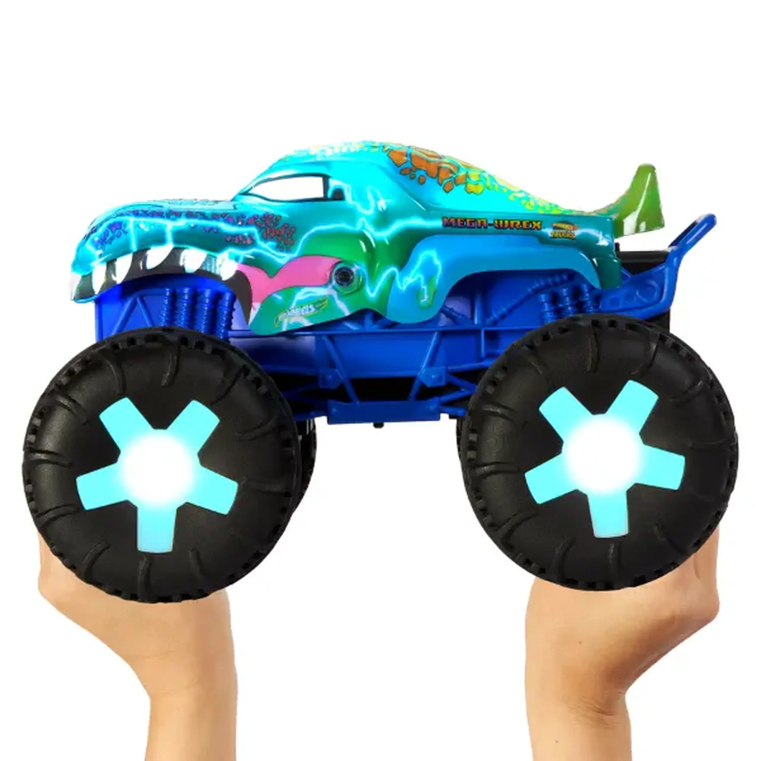 Monster truck cu telecomandă „Mega-Wrex Alive” cu lumini și sunete, 1:15