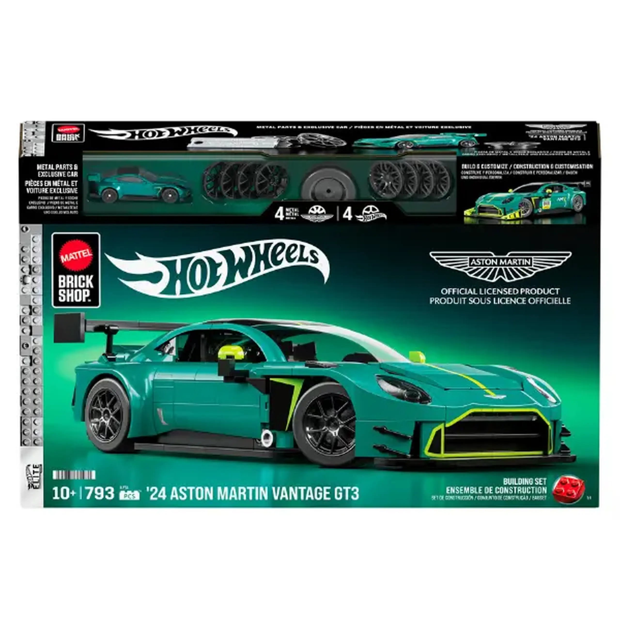 Constructor „Aston Martin Vantage GT3” Hot Wheels, 793 piese