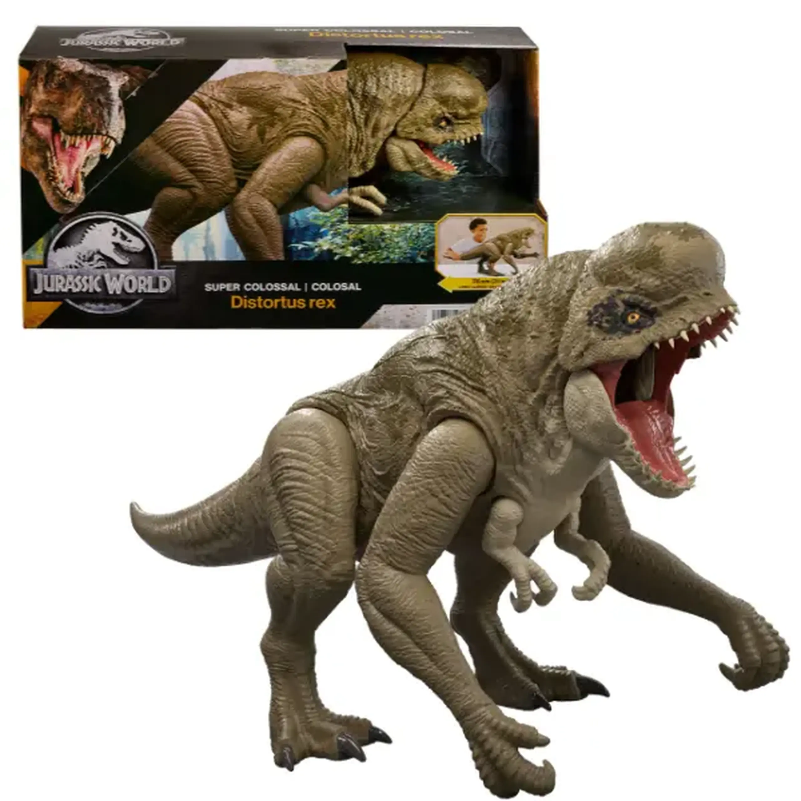 Figurină dinozaur „Distortus Rex” Jurassic World, 79 cm