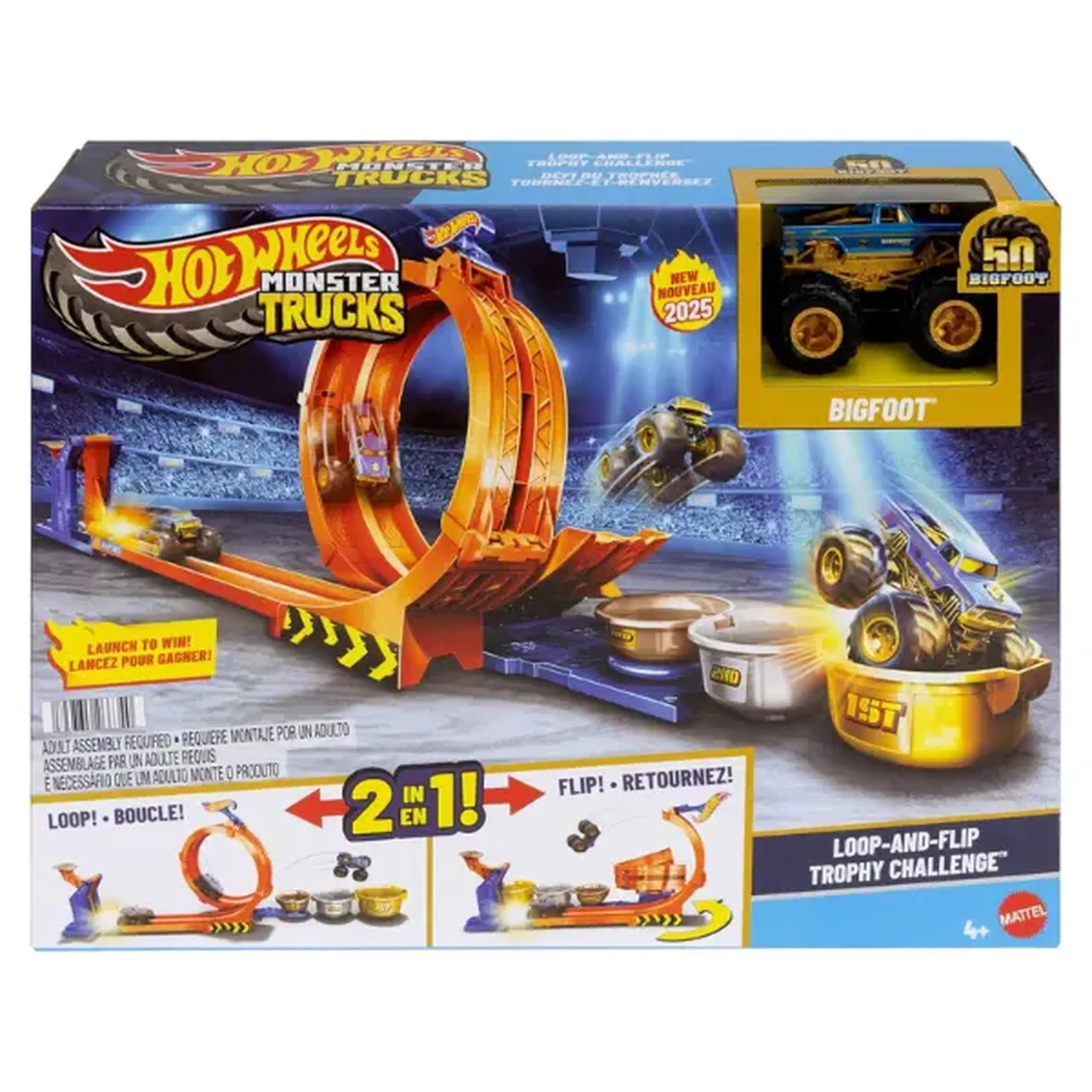 Hot Wheels Monster Trucks "Loop-And-Flip Trophy Challenge"