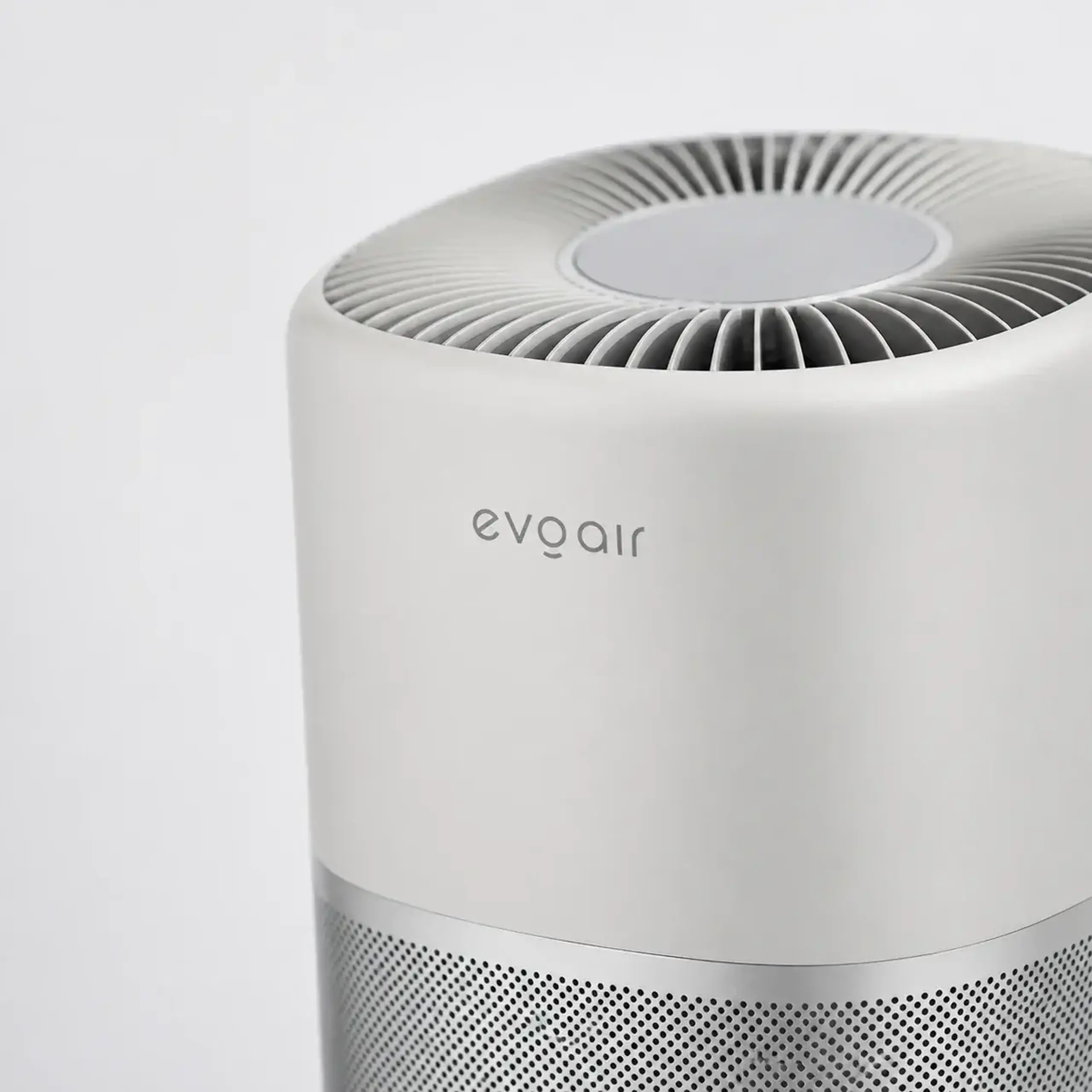 Purificator aer Evoair Aero400, Smart, Wifi, 400 m³/h, Filtru 3in1 True HEPA, Carbon Activ, Alb&Gri