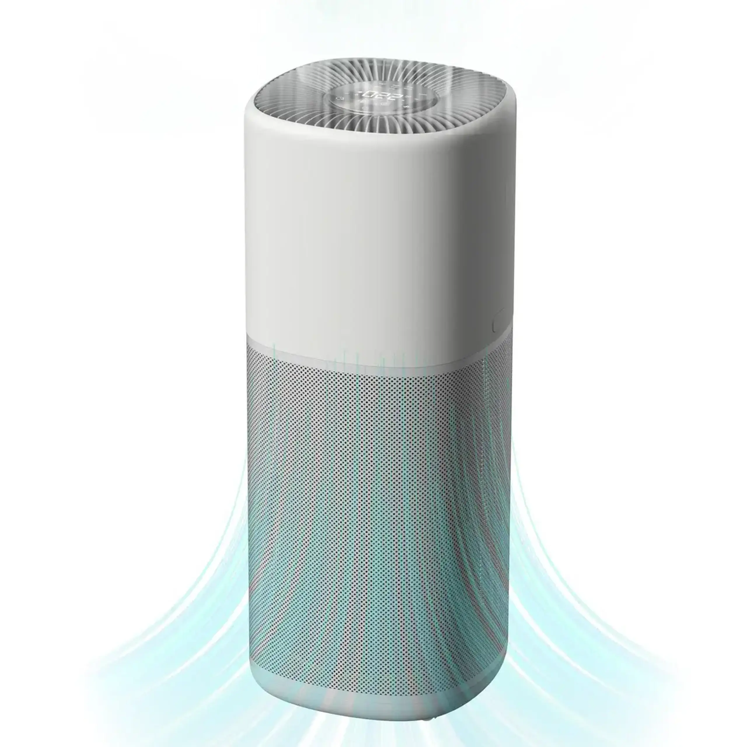 Purificator aer Evoair Aero600, Smart, Wifi, 600 m³/h, Filtru 3in1 True HEPA, Carbon Activ, Alb&Gri