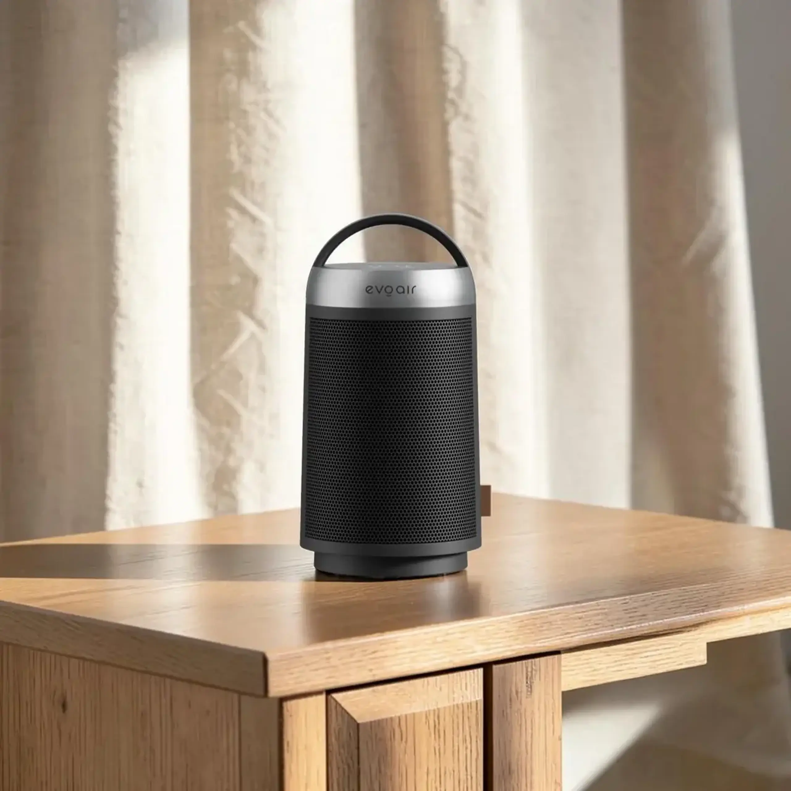 Aeroterma ceramica Evoair Warmix 1500, Wi-Fi, Control Aplicatie SmartLife, Negru