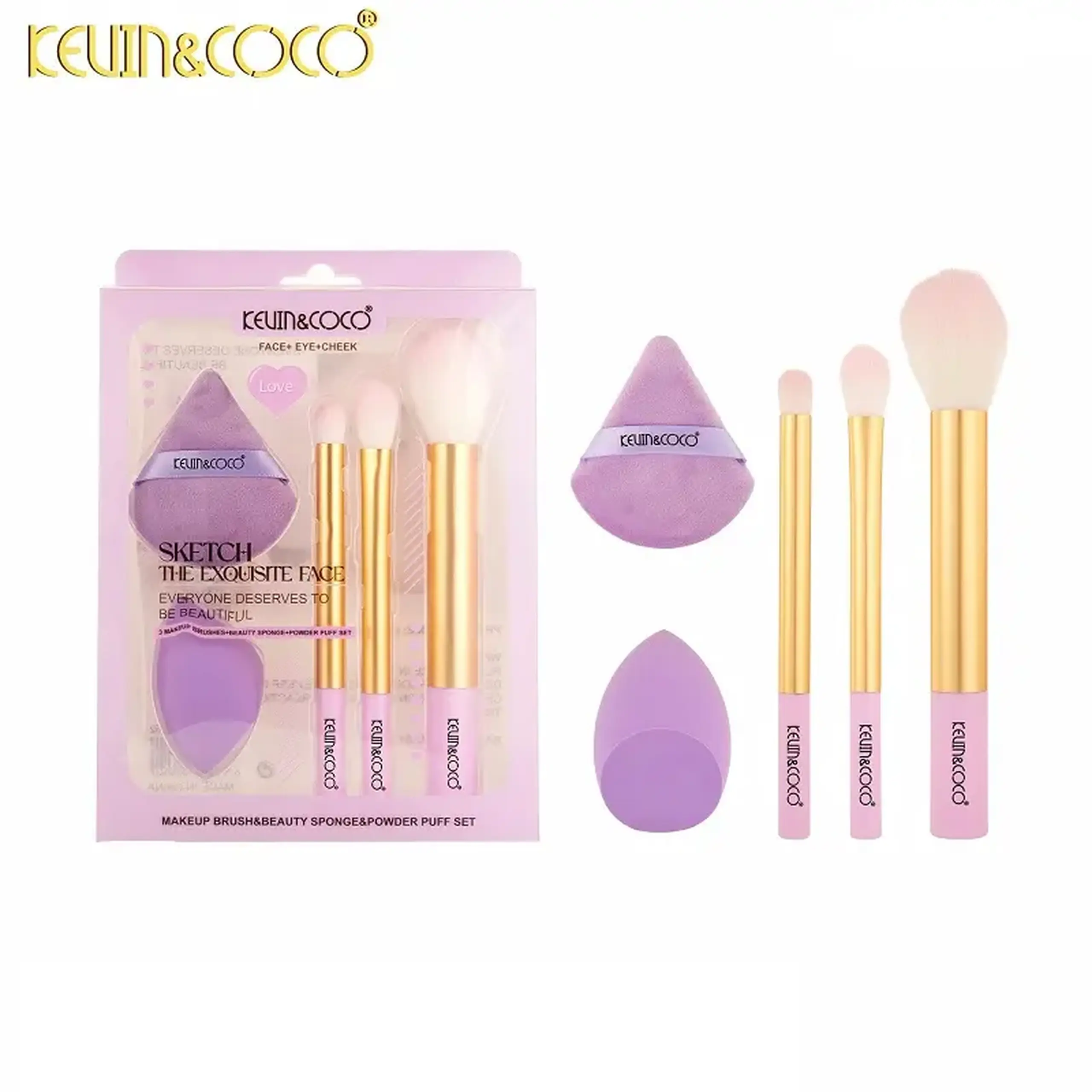 Set pentru cosmetica pensule