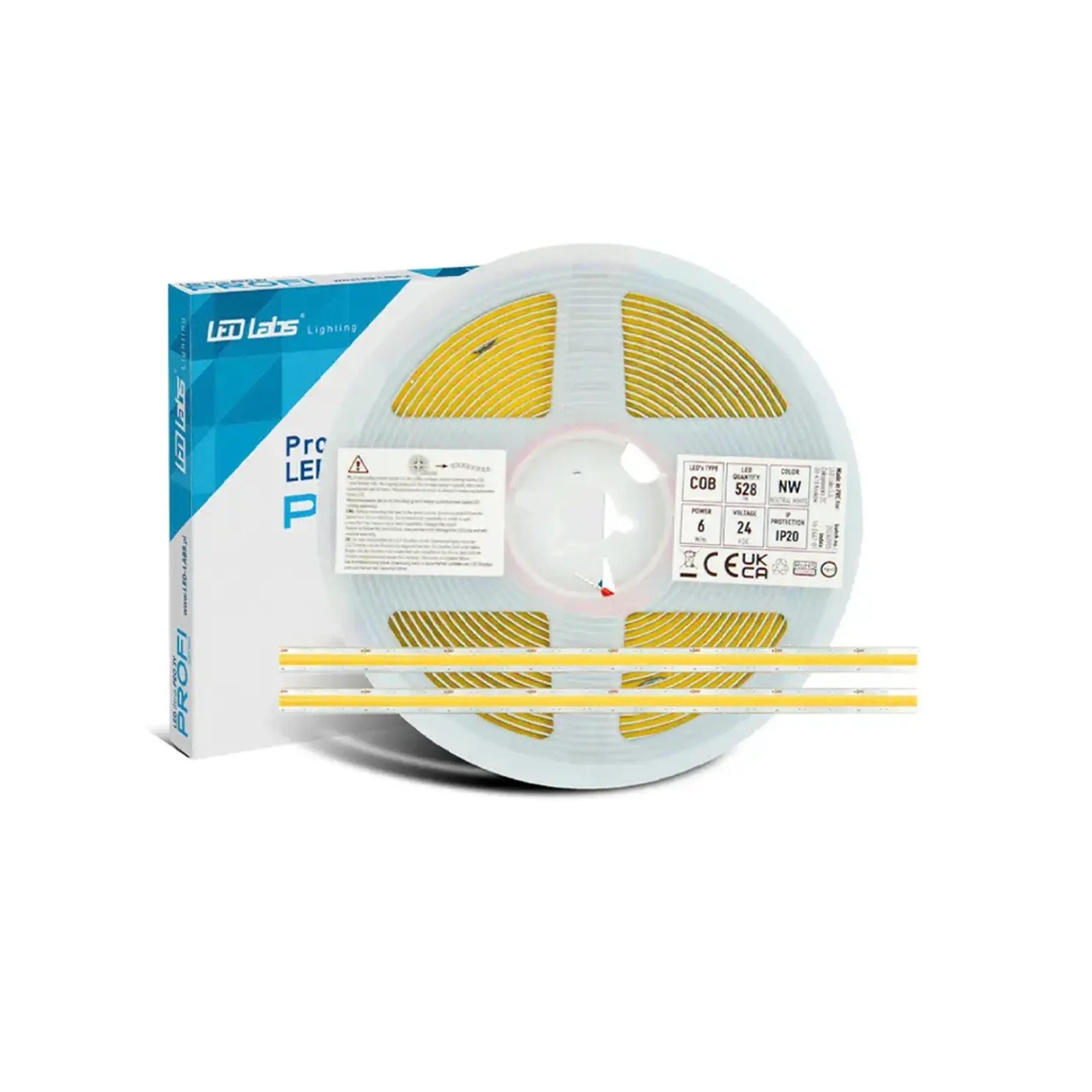 Bandă LED PROFI 30 W 24 V 5 m 4000 K 1800 lm COB IP20 LED Labs