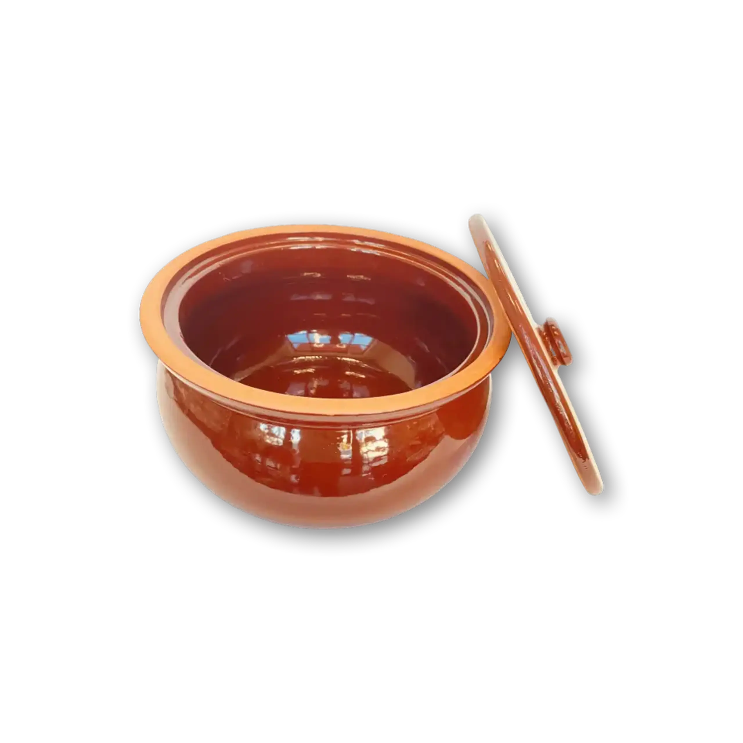 Oală din ceramică glazurată pentru cuptor, 1.8L