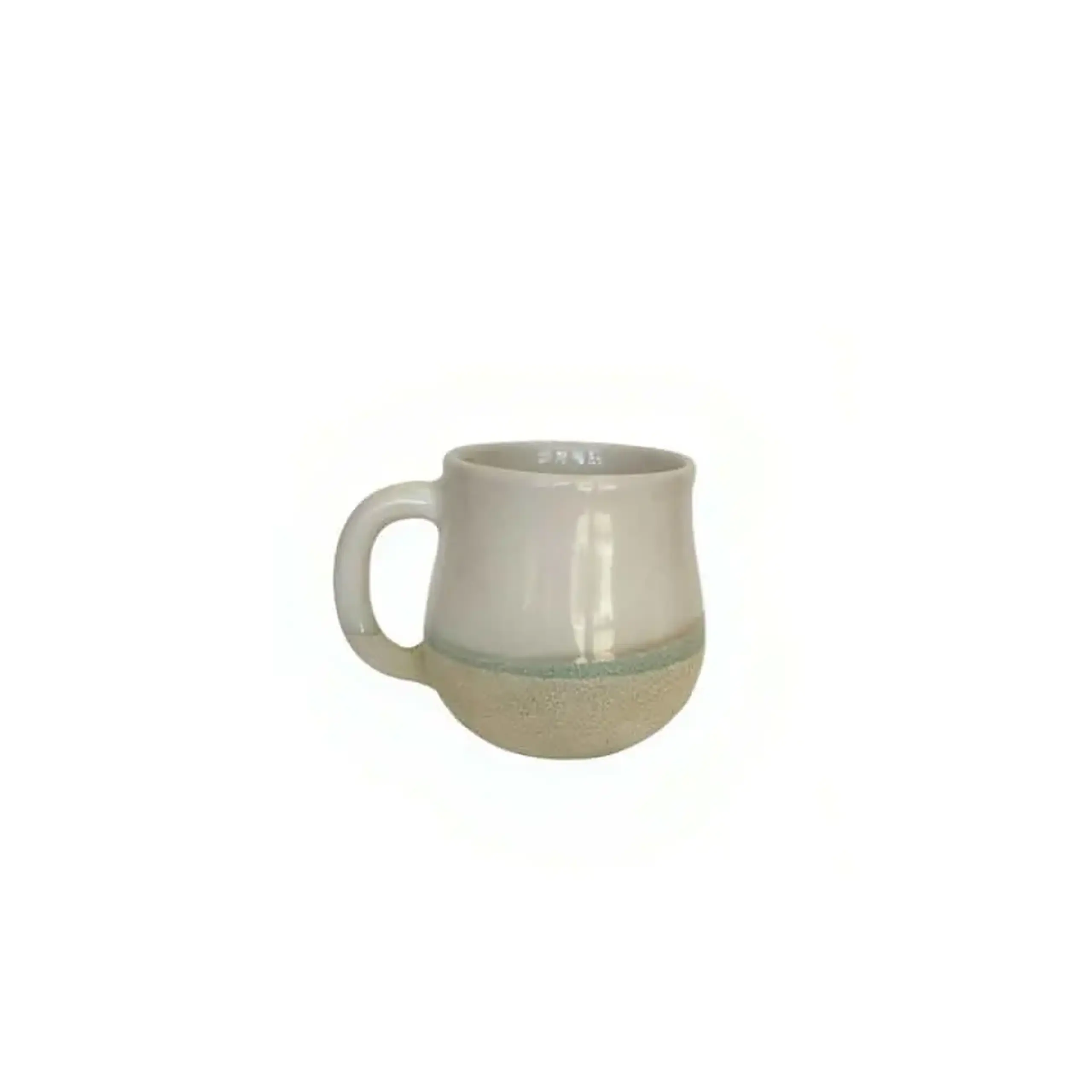 Cană din ceramică lucrată manual, semiglazurată, AR-37, 450 ml